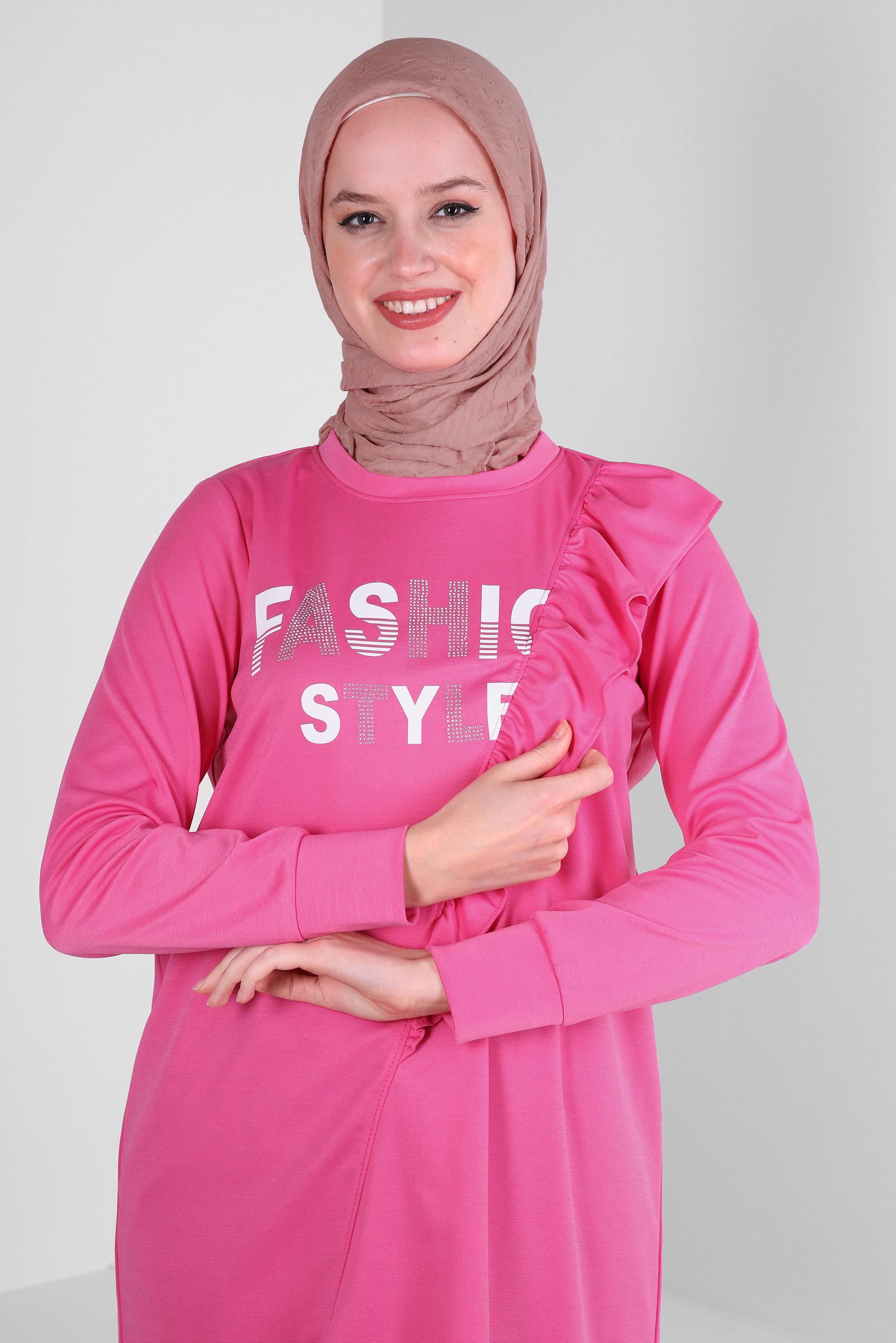 Tesettür giyim PUDRA ALVİNA KRAŞ EŞARP 8233