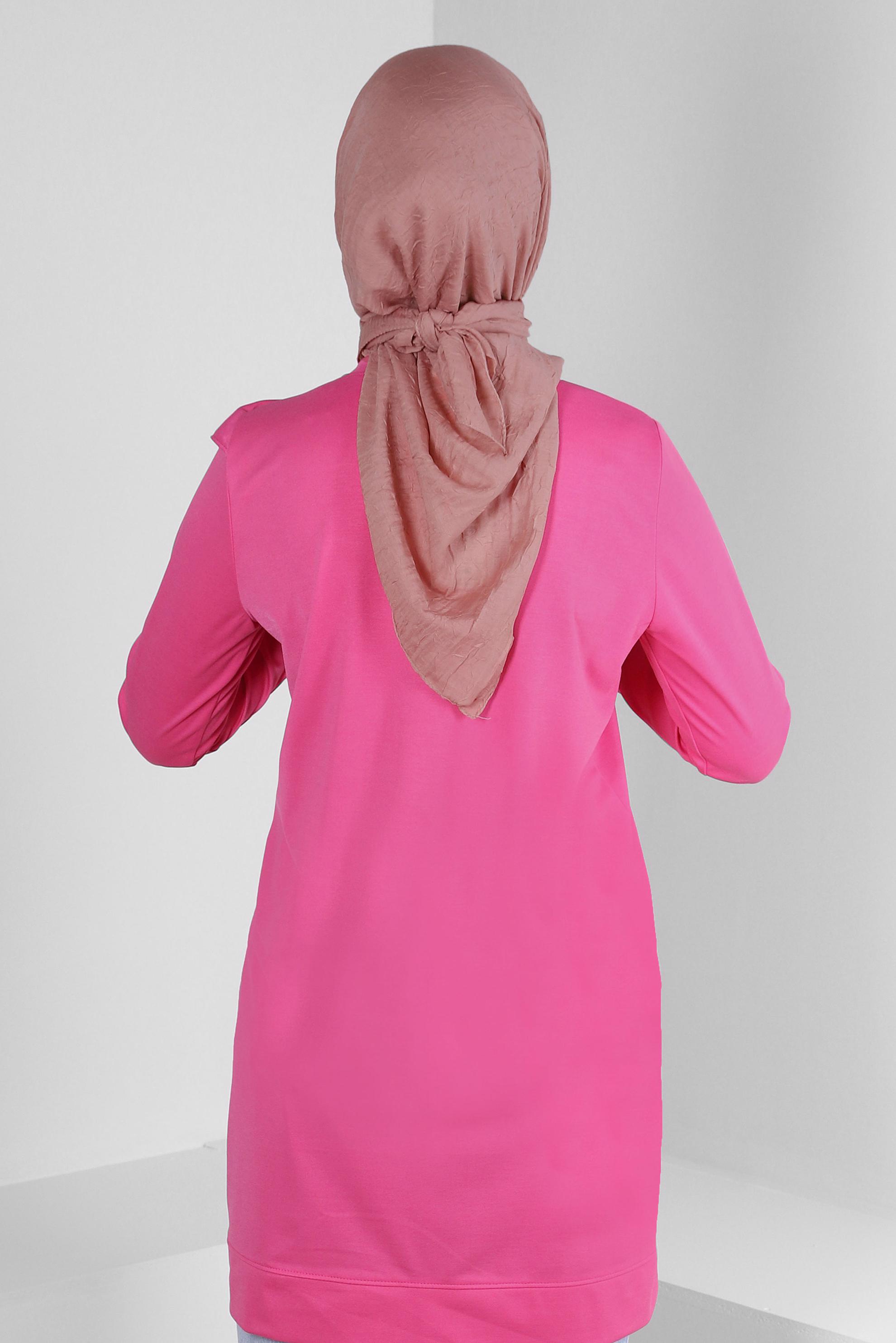 Tesettür giyim PUDRA ALVİNA KRAŞ EŞARP 8233