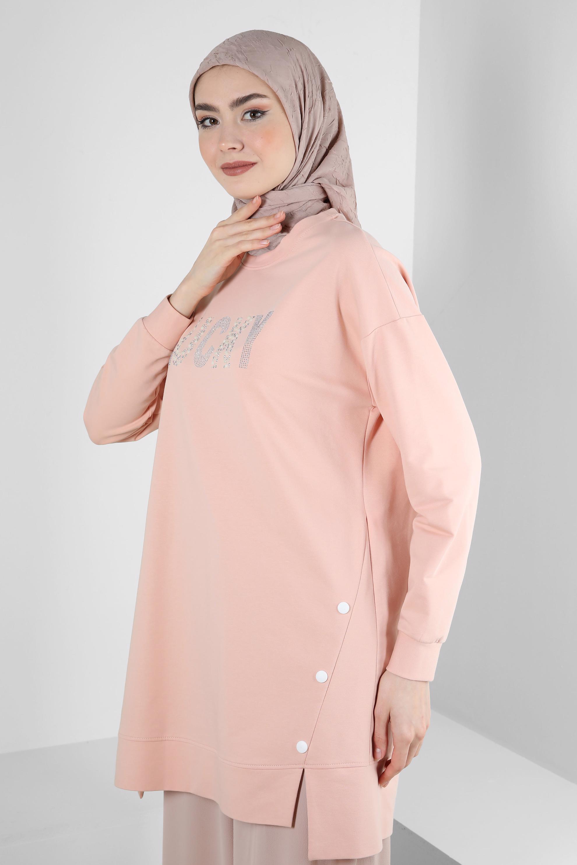 Tesettür giyim VİZON ALVİNA KRAŞ EŞARP 8233