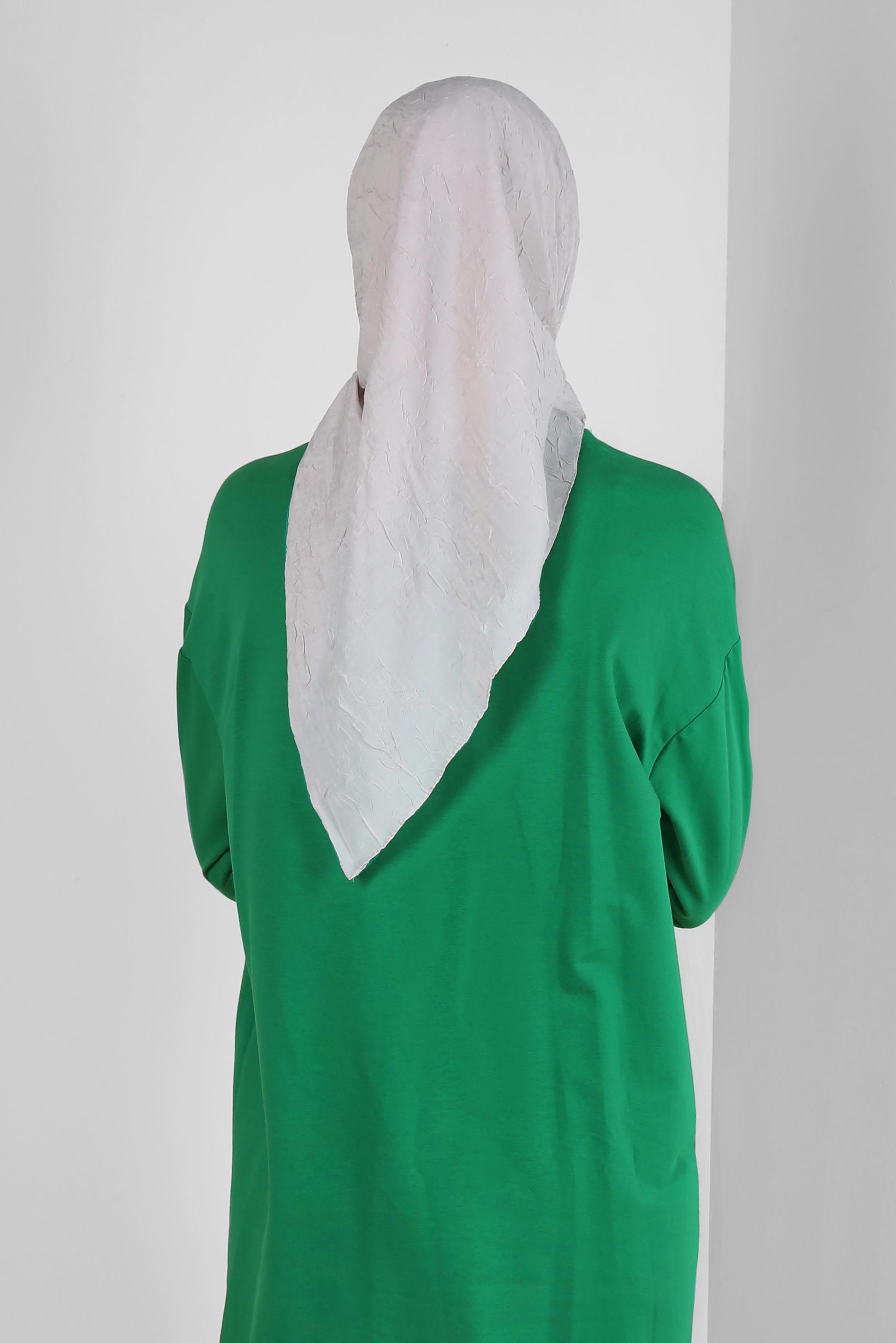 Tesettür giyim BEJ ALVİNA KRAŞ EŞARP 8233