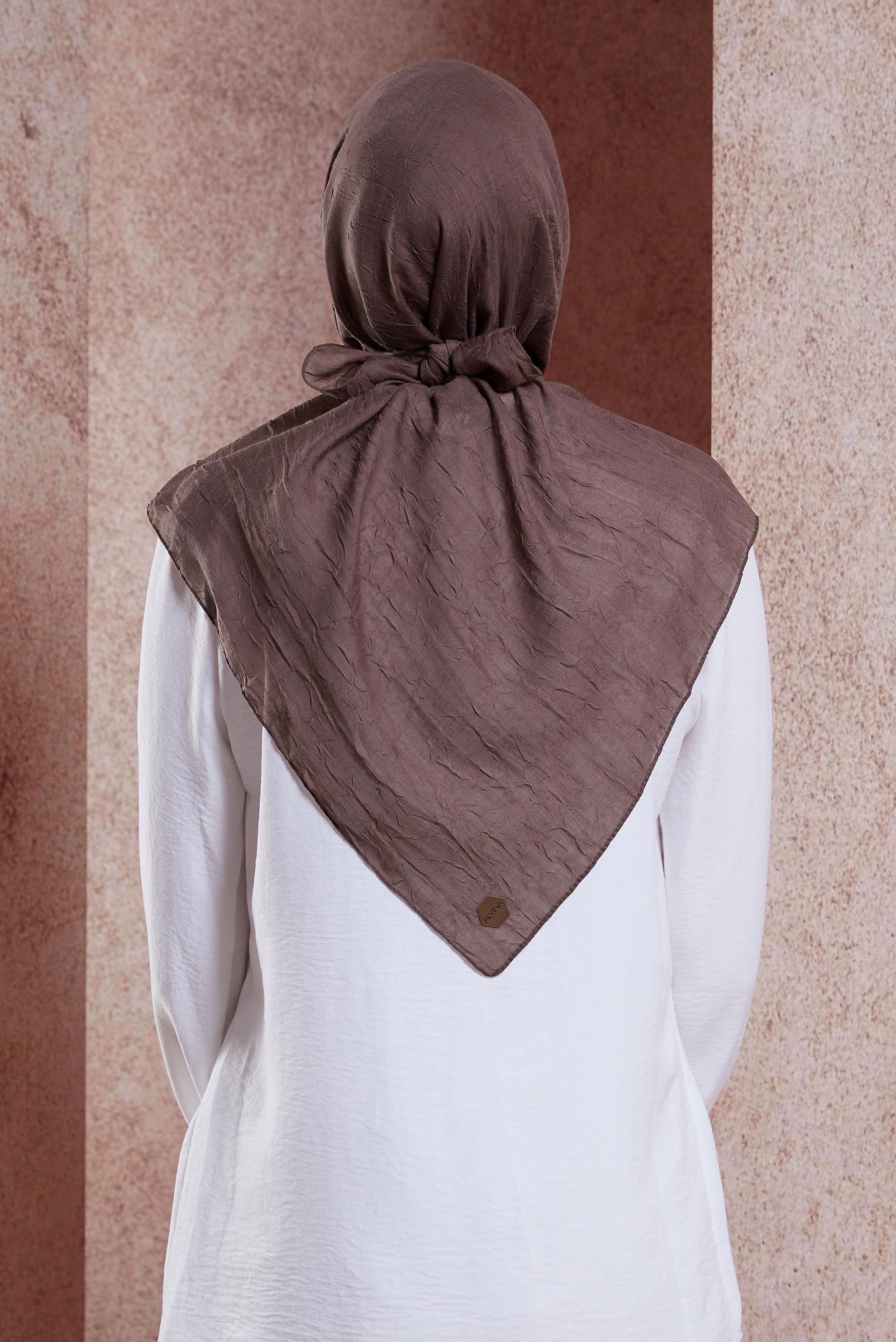 Tesettür giyim PEMBE ALVİNA KRAŞ EŞARP 8233