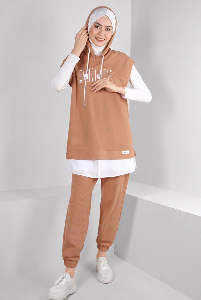 Tesettür giyim PEMBE 43552 ALEDA 2&prime;Lİ PANT.EŞOF.TK. 38/44 TEK40 - ALVİNA