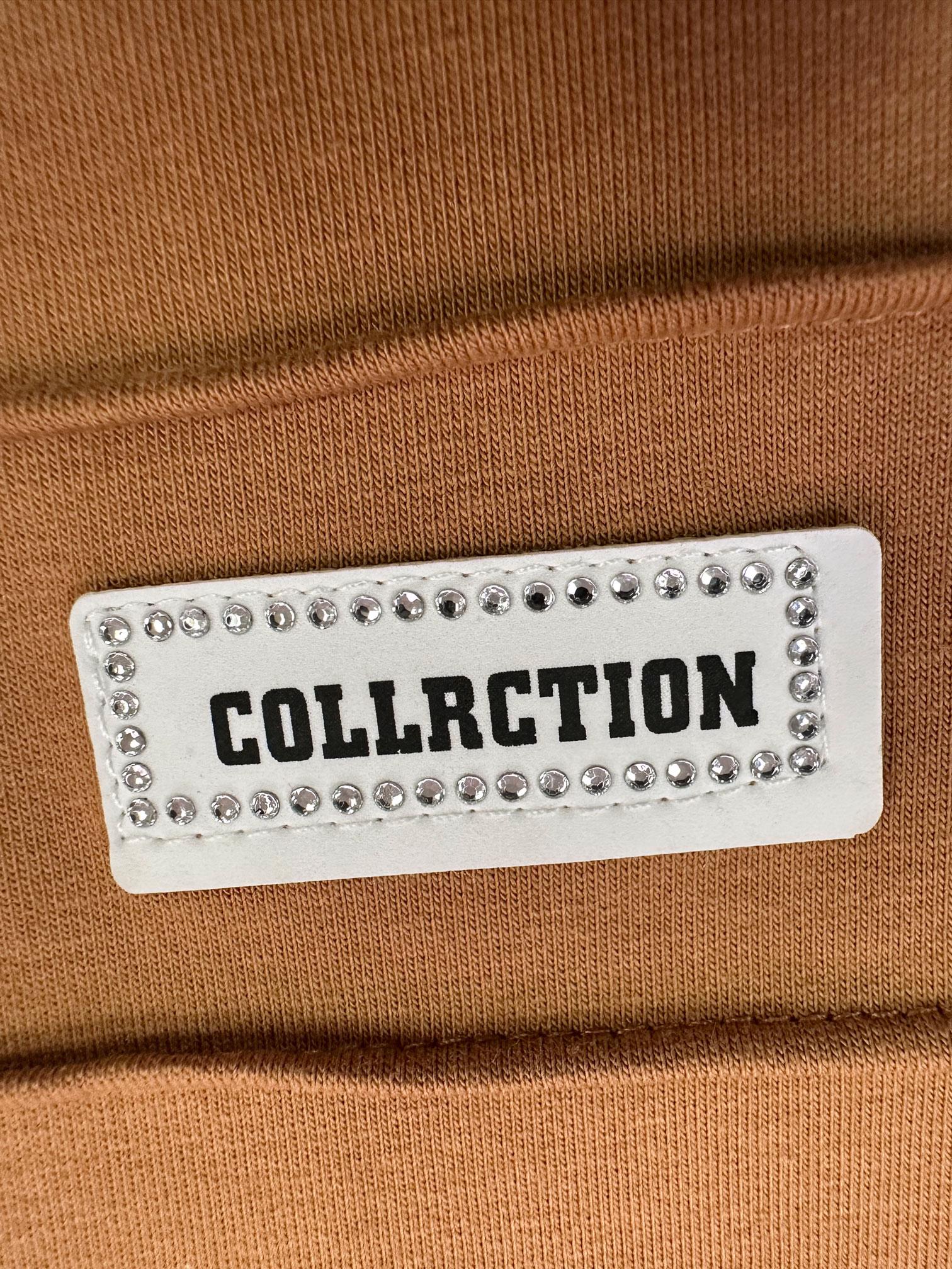 Tesettür giyim SARI ZİNCİR DETAYLI YANI YIRTMAÇLI İKİLİ EŞOFMAN TAKIM 43553