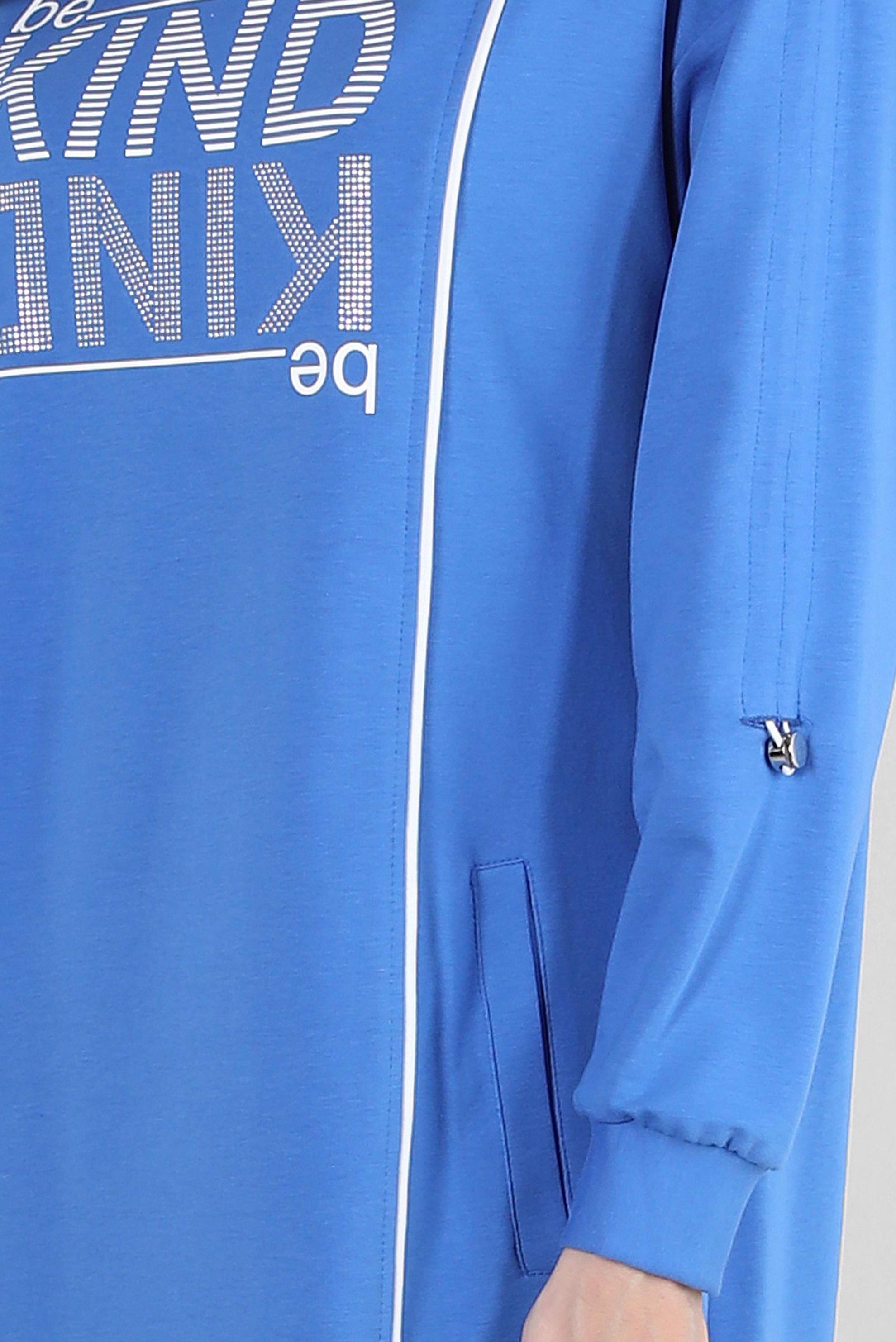 Vêtements hijab BLEU ROBE SURVÊTEMENT IMPRIMÉ 43663