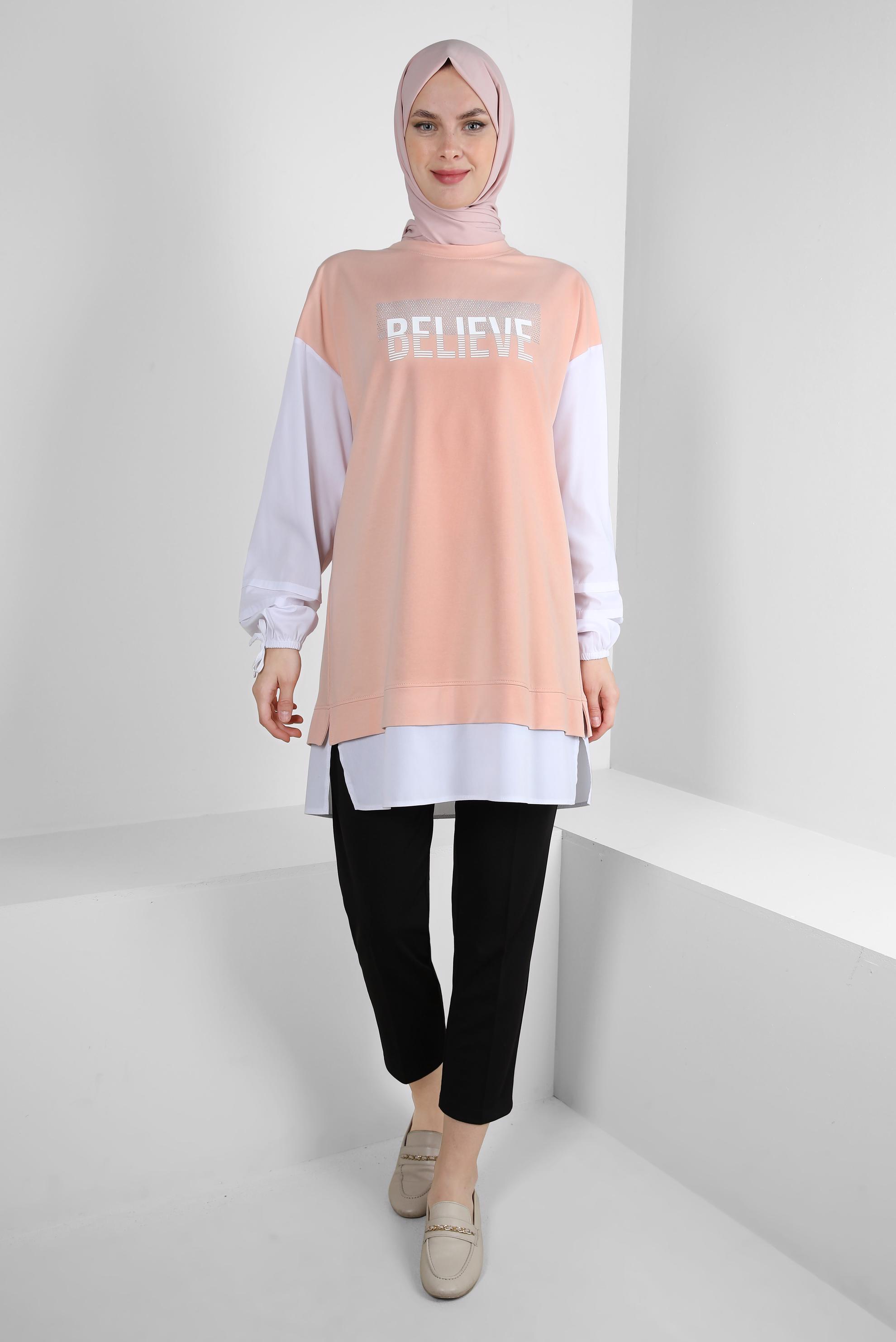 Hijab clothing POWDER PRINTED TRACKSUIT TUNIC 43664