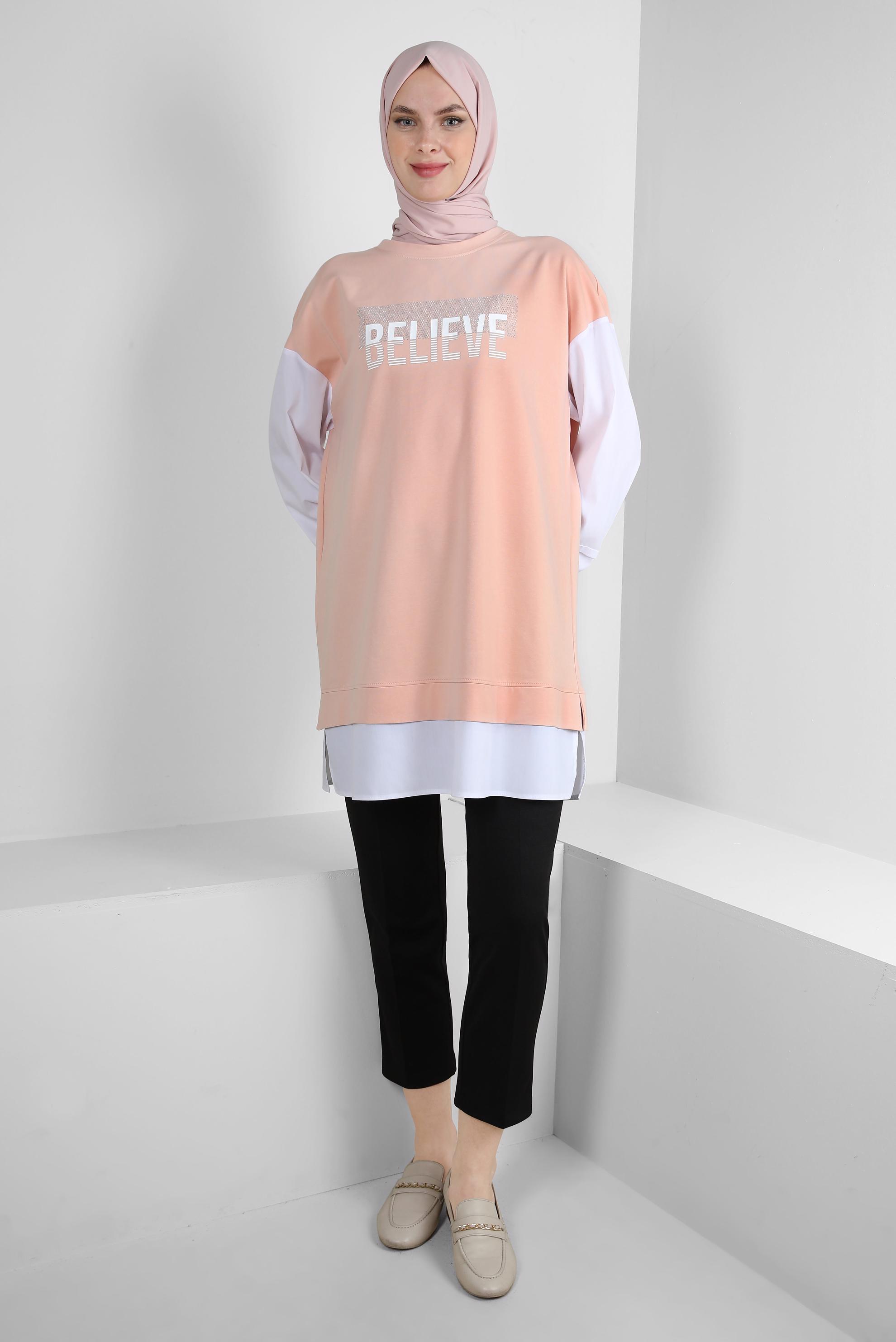 Hijab clothing POWDER PRINTED TRACKSUIT TUNIC 43664