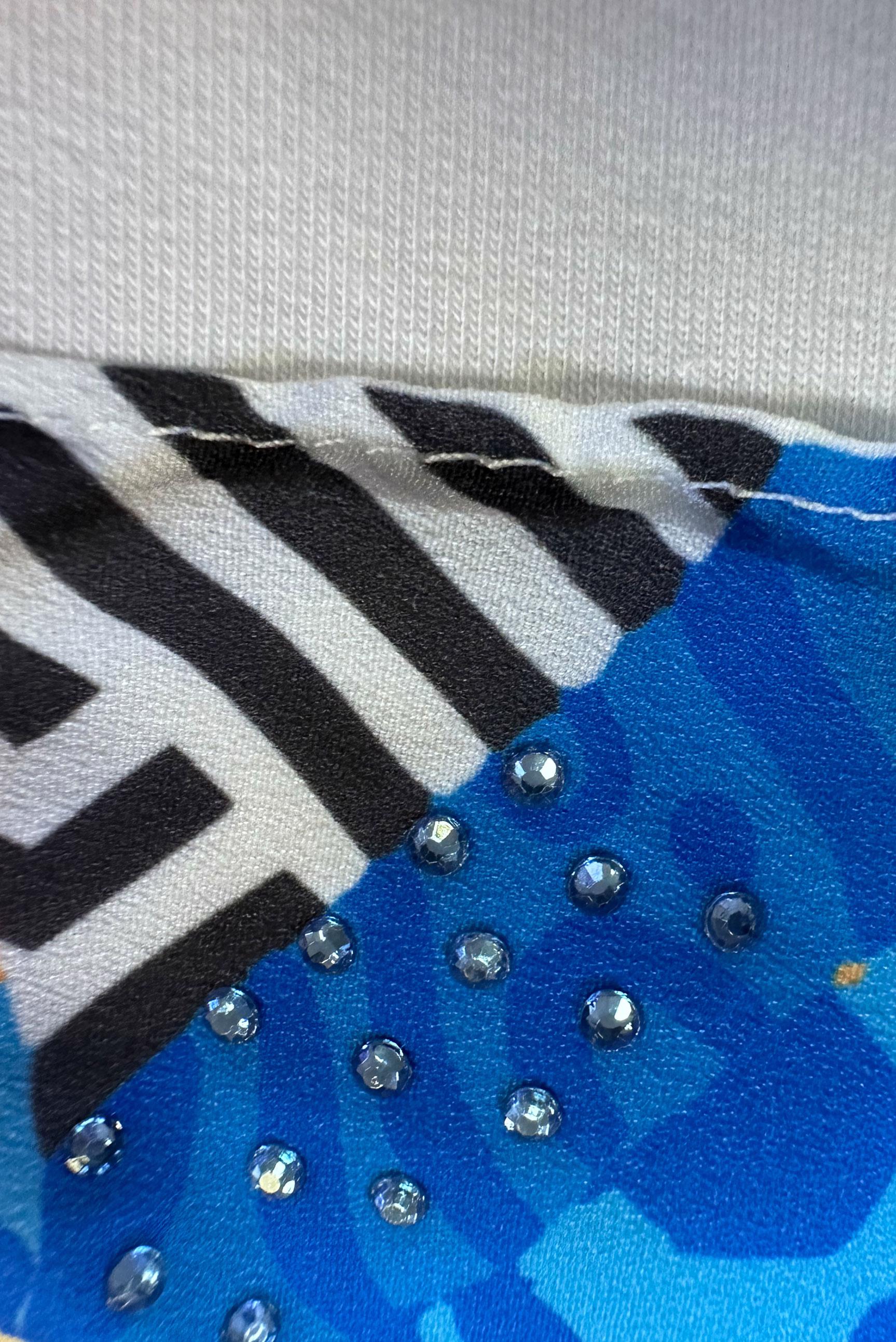 Vêtements hijab NOIR ENSEMBLE DE SURVÊTEMENT TAILLE ÉLASTIQUE IMPRIMÉ AVEC JUPE 43691