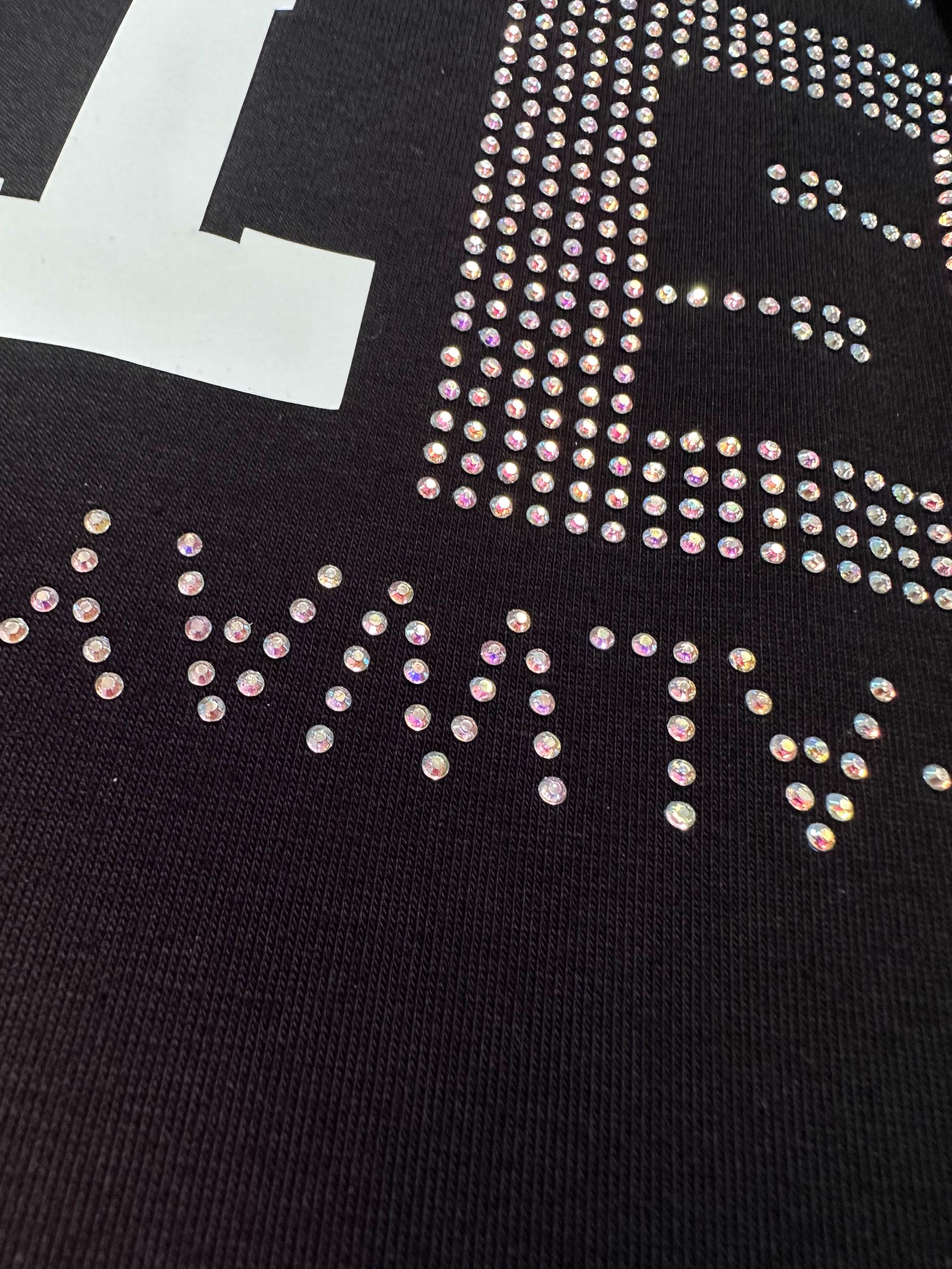 Tesettür giyim SİYAH YAZI BASKILI BAĞCIK DETAYLI EŞOFMAN ELBİSE 43693