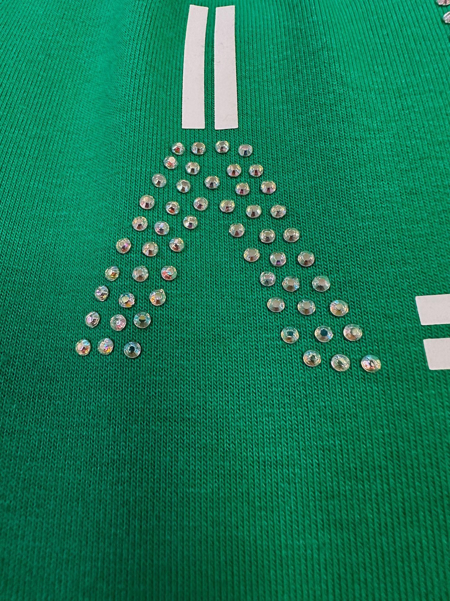 Tesettür giyim YEŞİL YAZI BASKILI BELİ BÜZGÜLÜ EŞOFMAN ELBİSE 43694