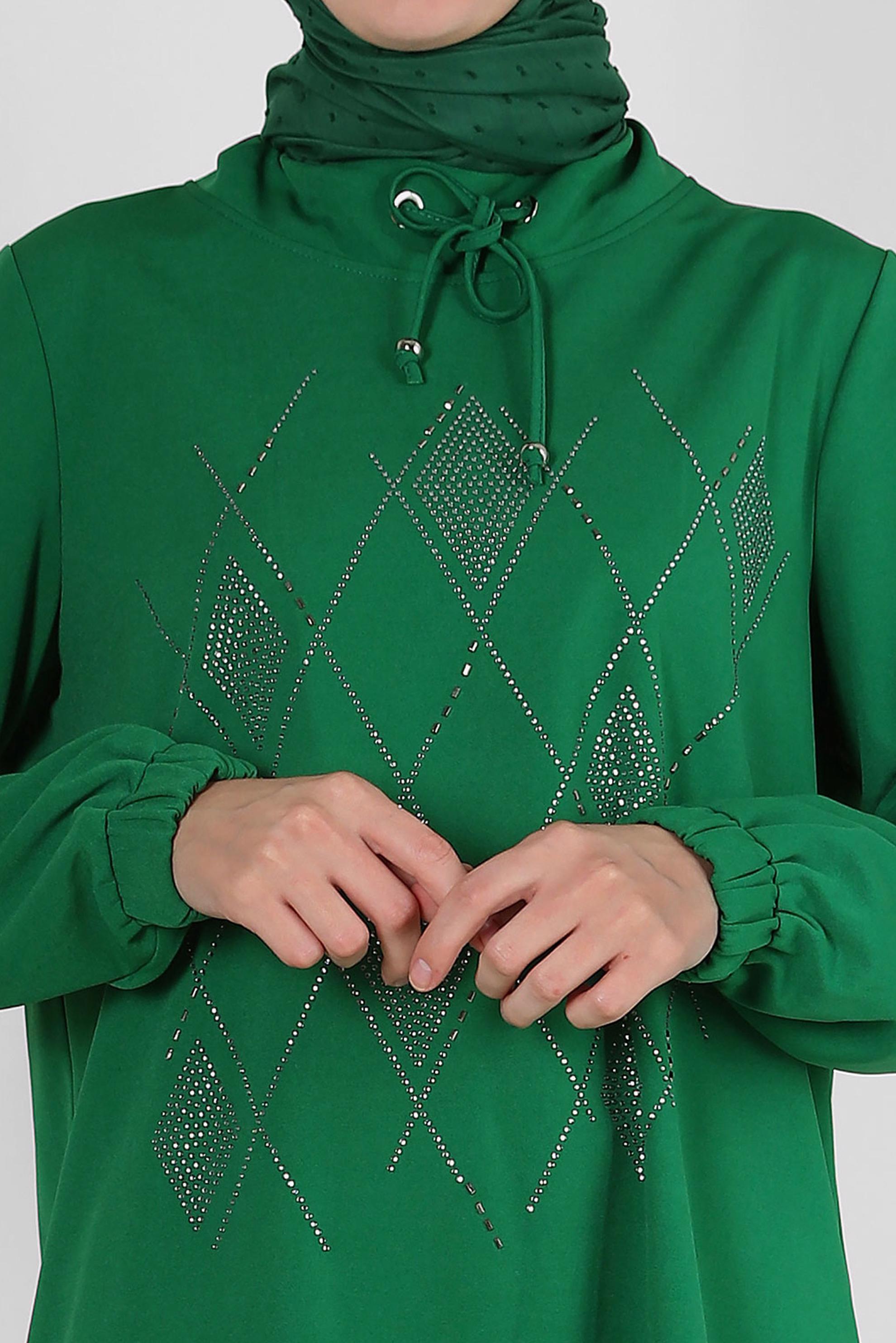 Vêtements hijab VERT JUPE SURVÊTEMENT BRODÉ GEM 43696