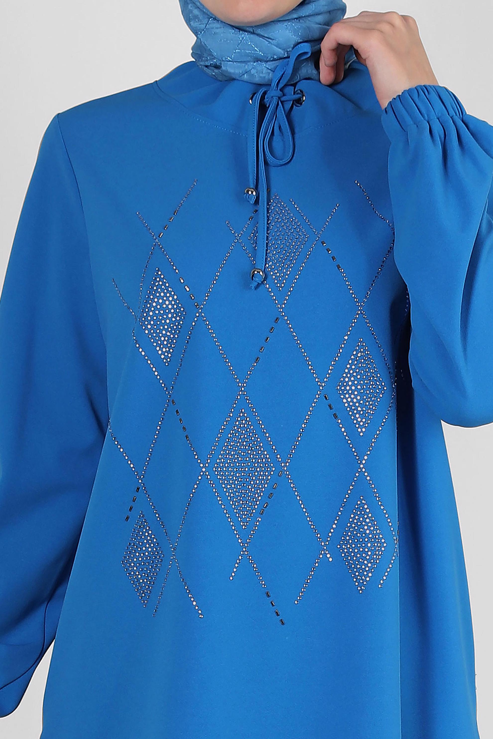 Vêtements hijab BLEU JUPE SURVÊTEMENT BRODÉ GEM 43696