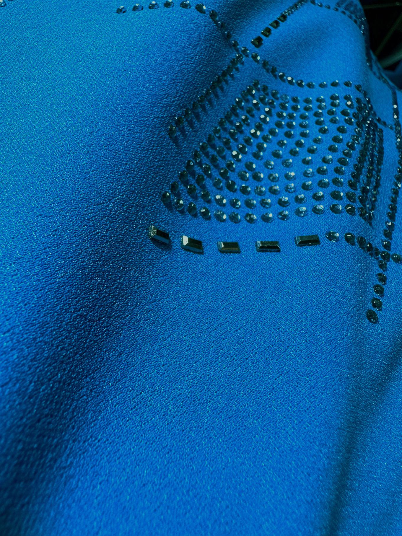 Vêtements hijab BLEU JUPE SURVÊTEMENT BRODÉ GEM 43696