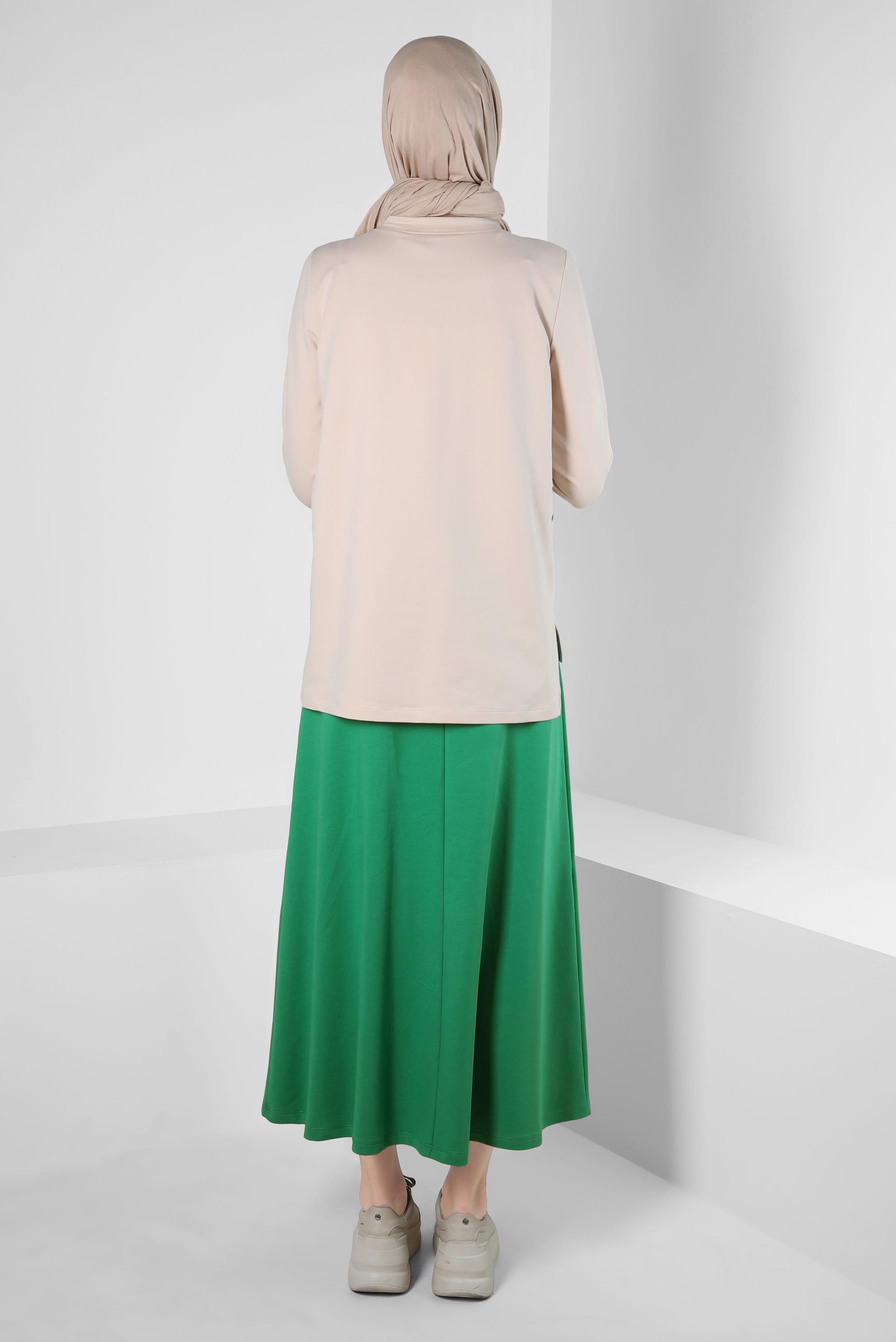 Vêtements hijab VERT COSTUME JUPE À MOTIFS 43722