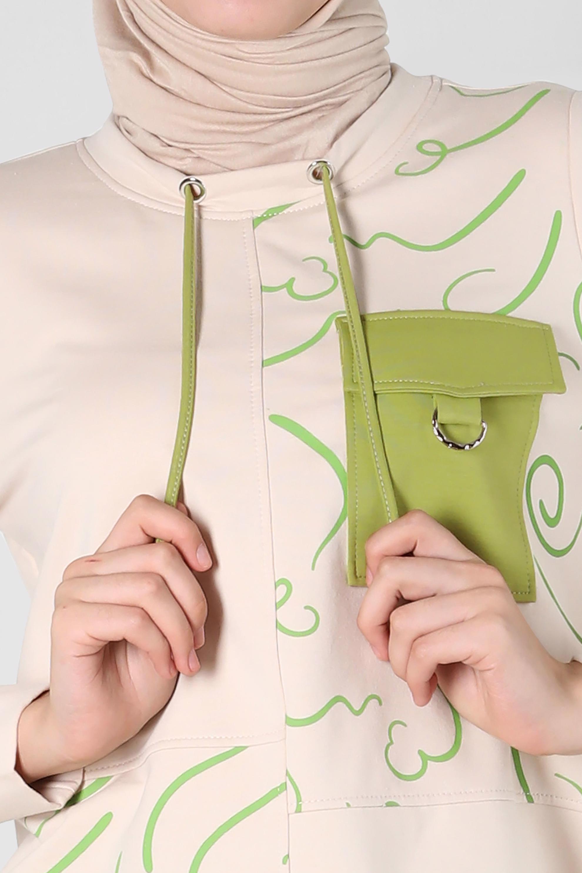 Vêtements hijab VERT COSTUME JUPE À MOTIFS 43722