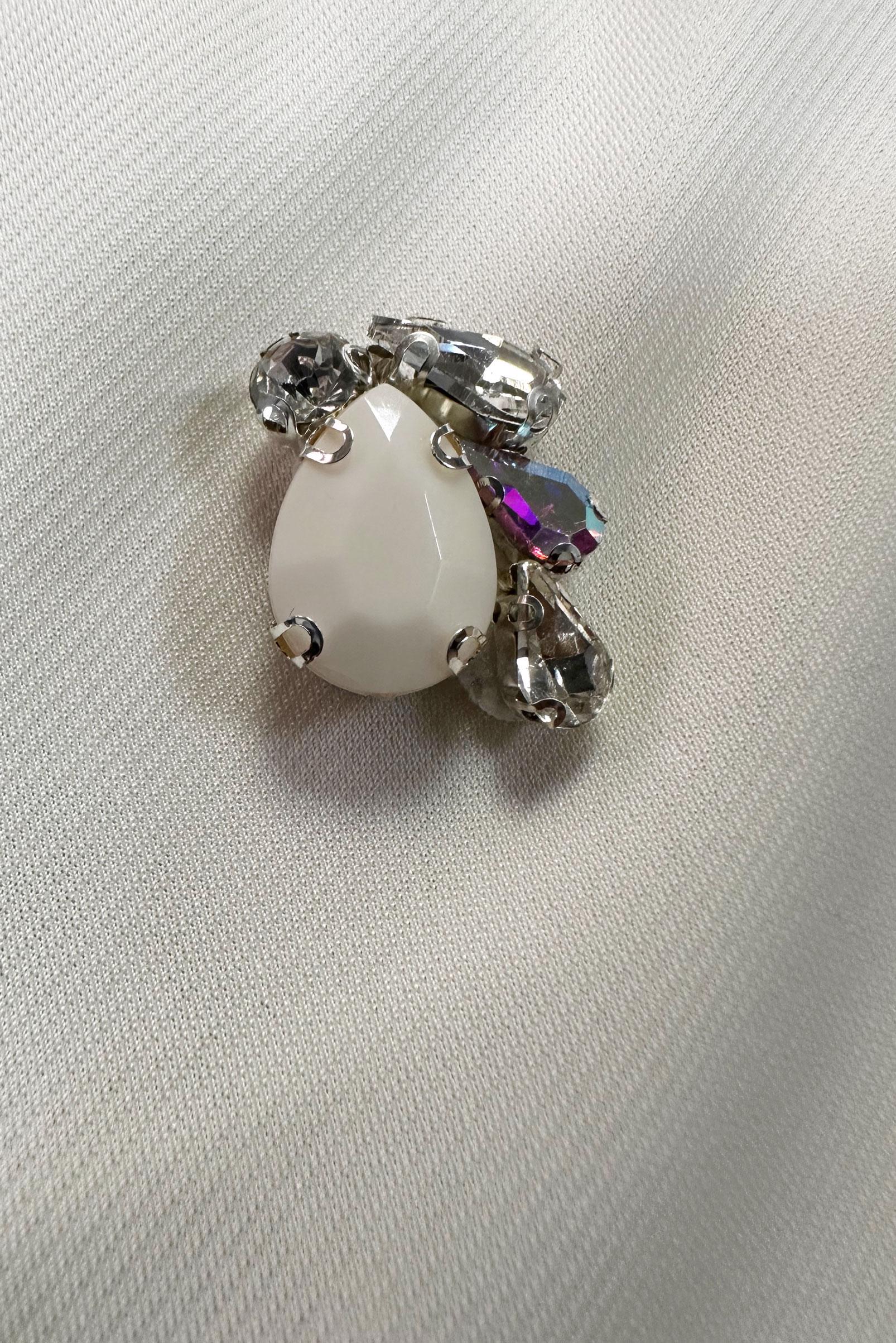 Tesettür giyim BEYAZ TAŞ BASKILI BİSİKLET YAKA PANTOLONLU EŞOFMAN TAKIM 43725