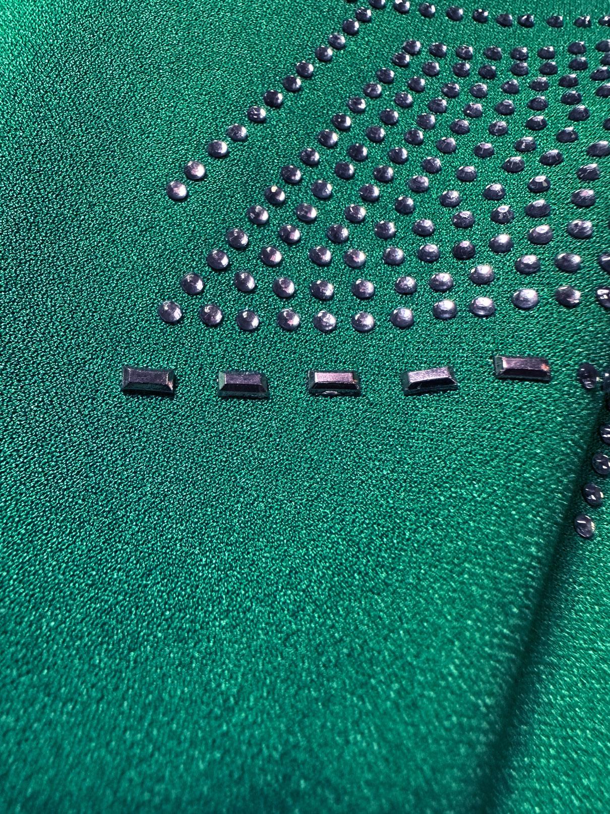 Vêtements hijab BLEU PANTALON DE SURVÊTEMENT BRODÉ DE GEMMES COSTUME 43726