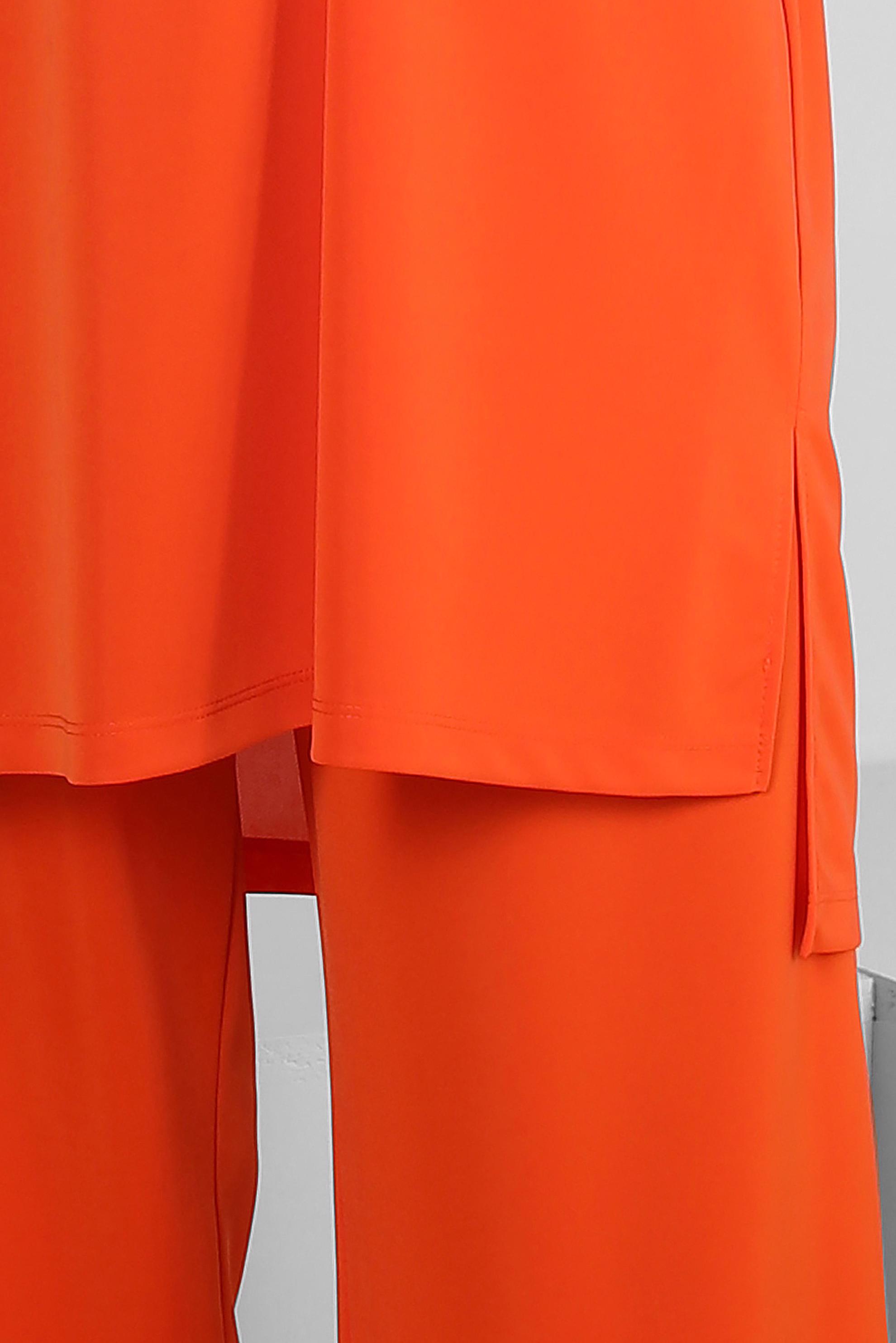 Tesettür giyim TURUNCU TAŞ BASKI DETAYLI PANTOLONLU EŞOFMAN TAKIM 43726