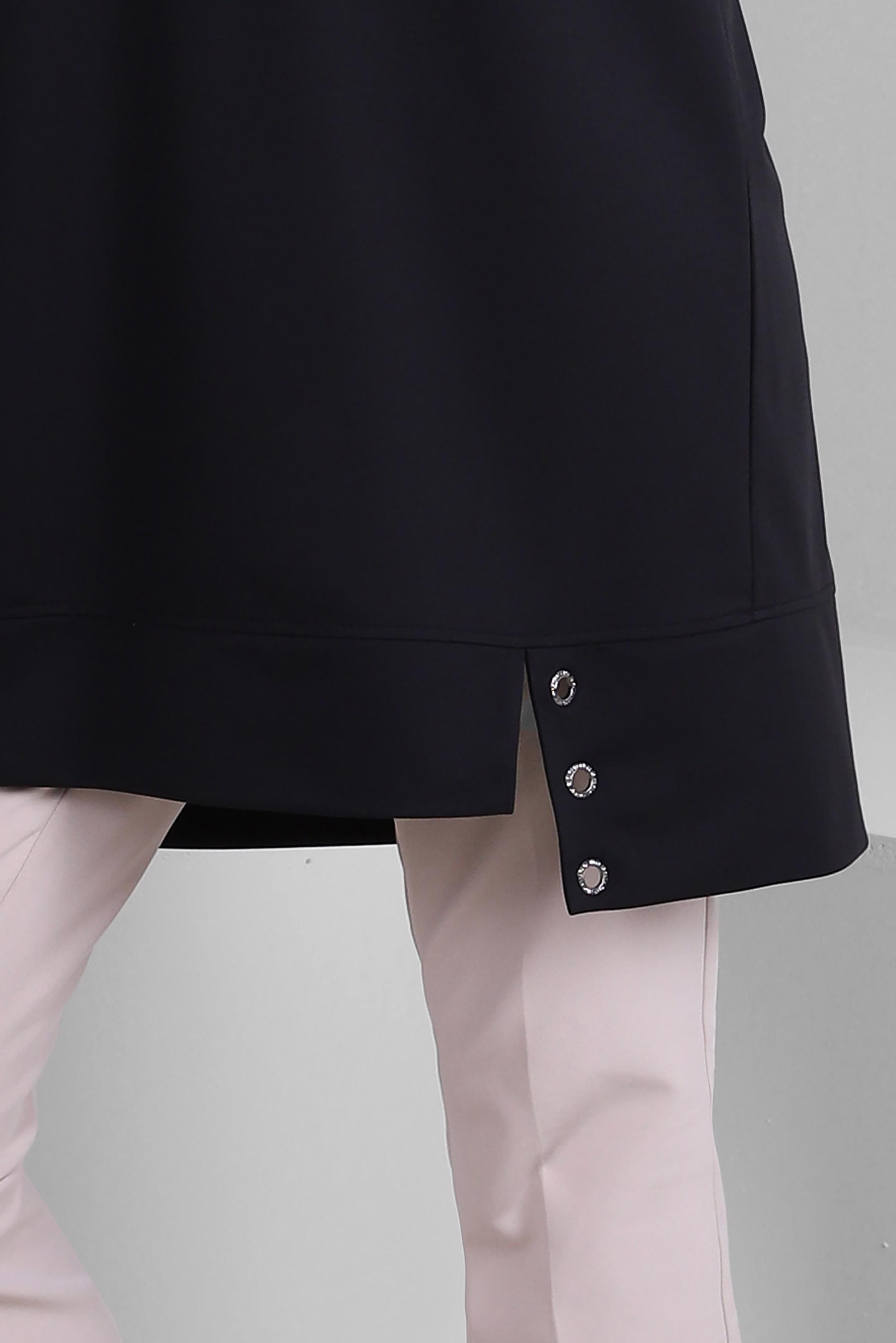 Tesettür giyim SİYAH KAPÜŞONLU TAŞ BASKILI EŞOFMAN TUNİK 43786