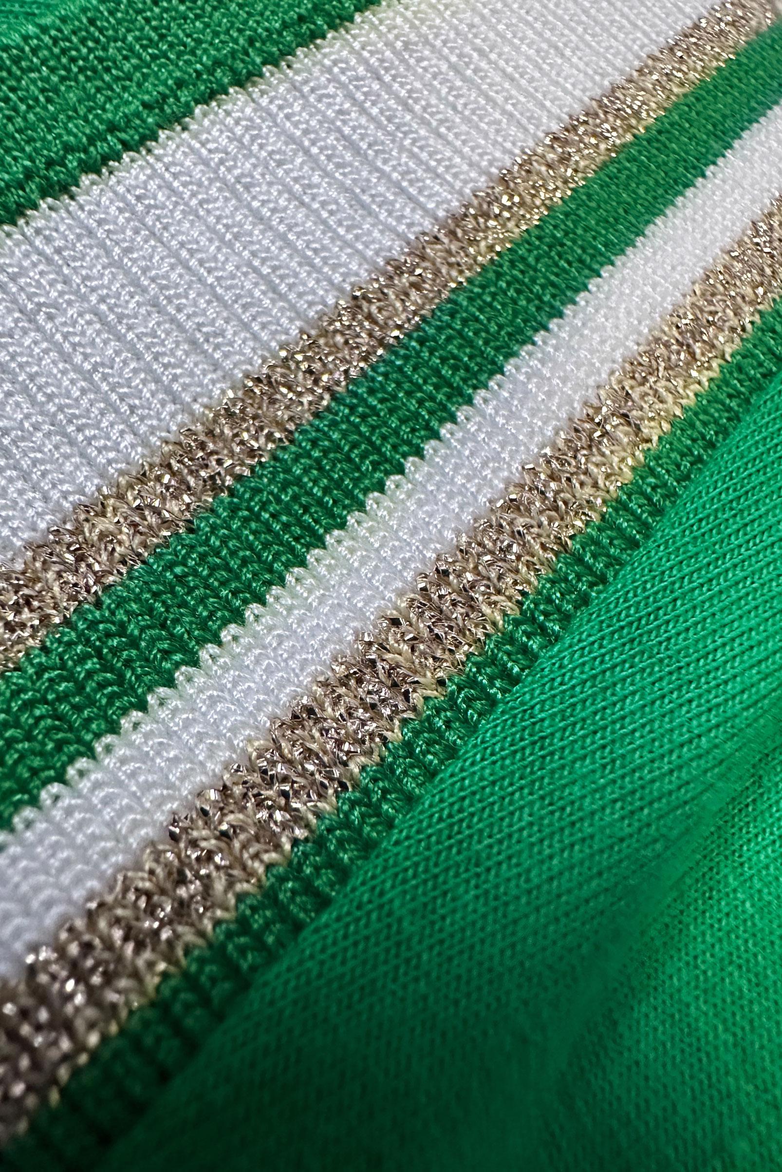 Tesettür giyim YEŞİL ŞERİT DETAYLI SÜVETERLİ EŞOFMAN TAKIM 43805