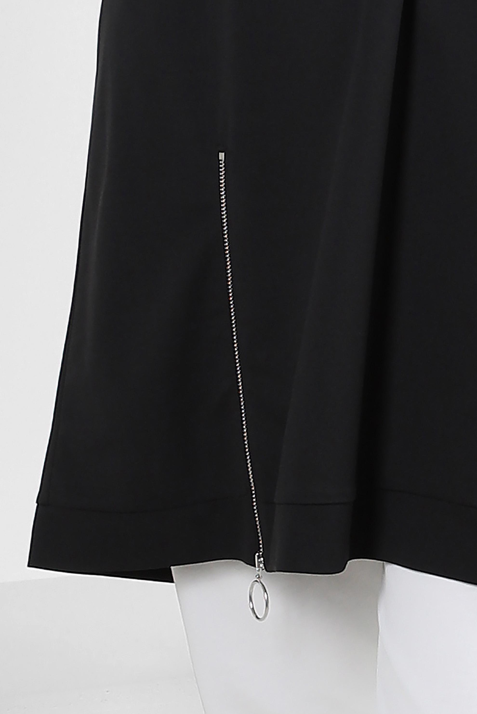 Tesettür giyim SİYAH FERMUAR DETAYLI BİSİKLET YAKA EŞOFMAN TUNİK 43852