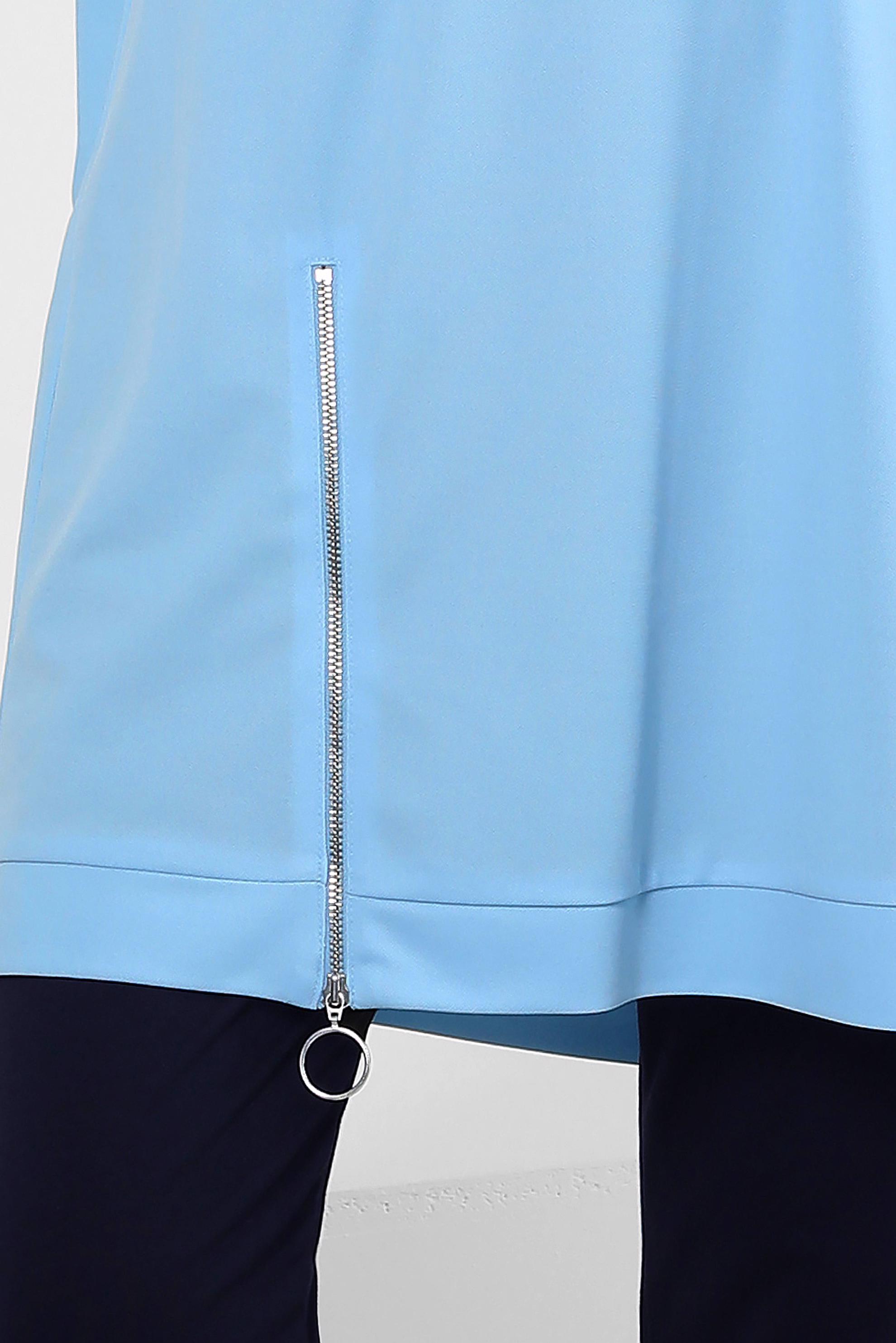Vêtements hijab BLEU TUNIQUE DE SURVÊTEMENT À COL ROND AVEC DÉTAIL ZIPPÉ 43852