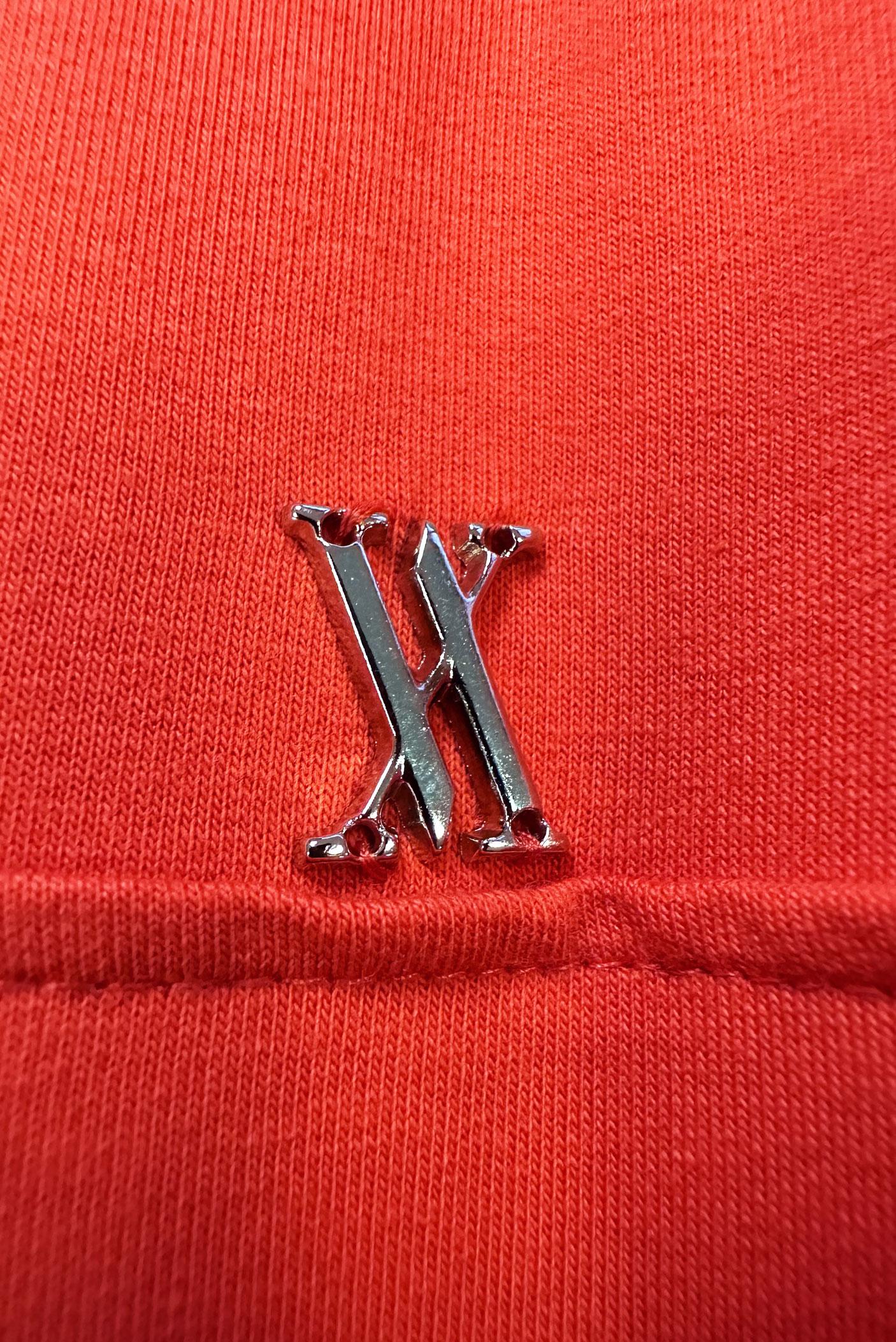 Tesettür giyim KIRMIZI FERMUARLI DİK YAKA EŞOFMAN ELBİSE 43881