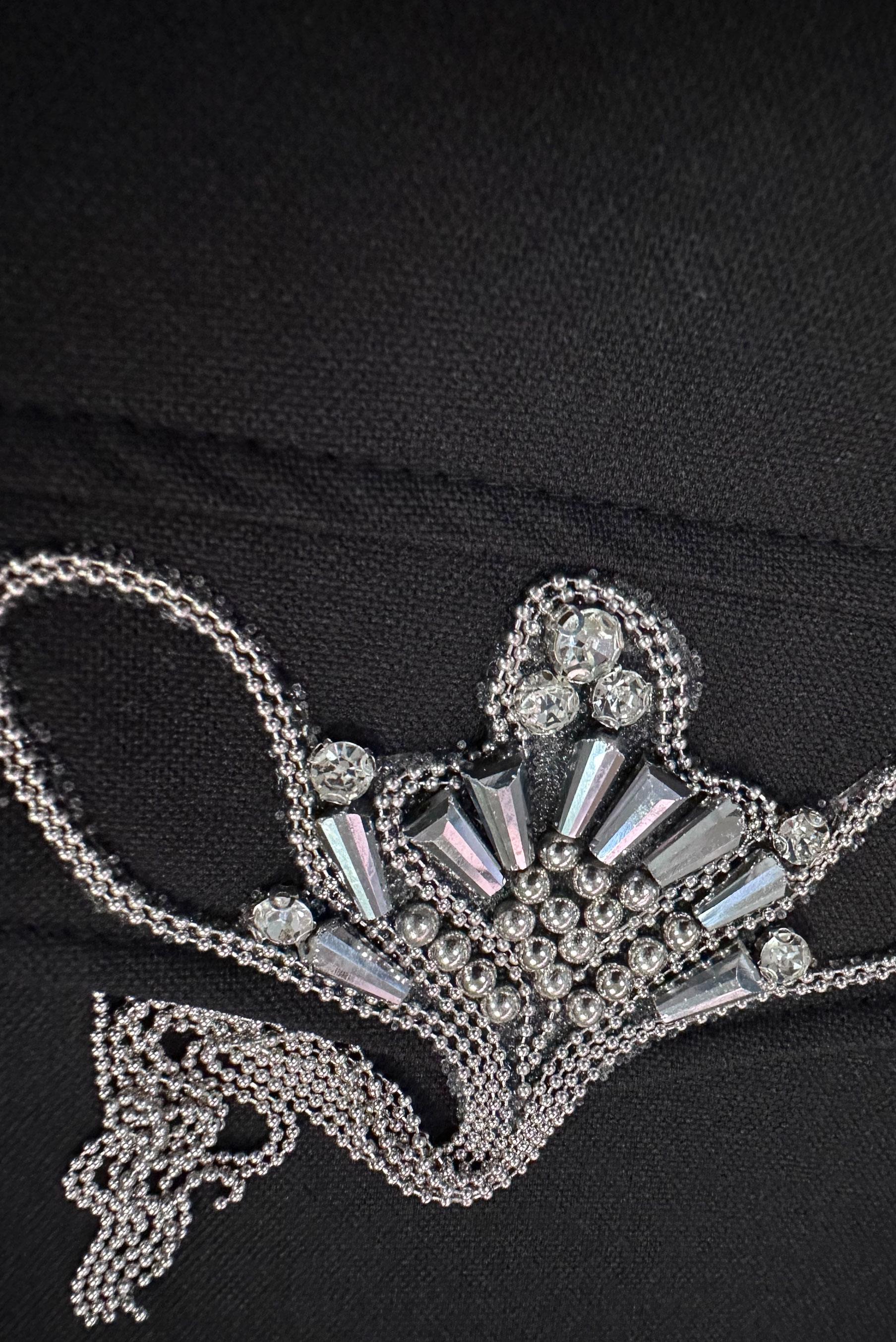 Vêtements hijab NOIR TUNIQUE DE SURVÊTEMENT COL ROND AVEC DÉTAIL GEM 43884