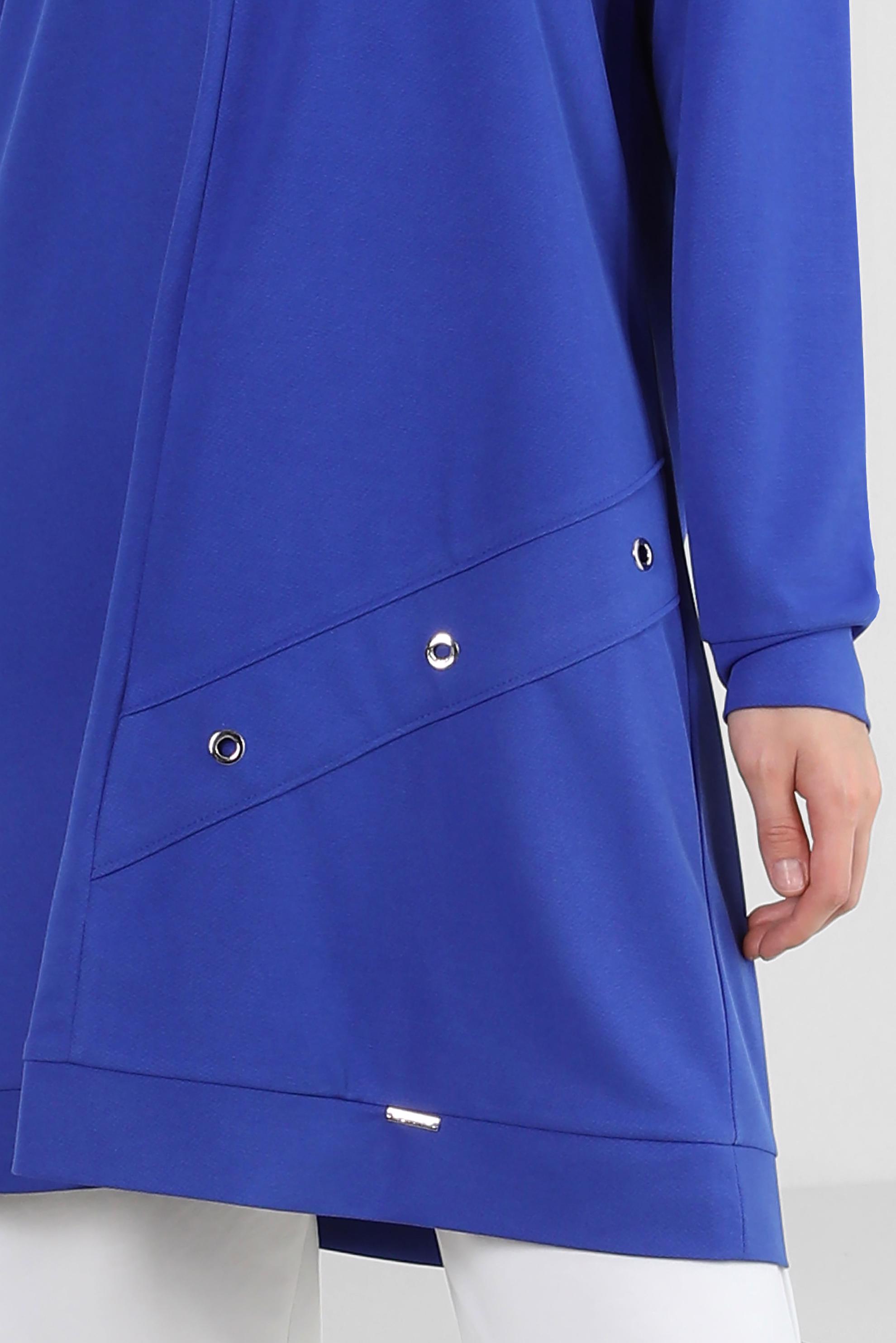 Tesettür giyim LACİVERT KUŞGÖZÜ DETAYLI EŞOFMAN TUNİK 43886