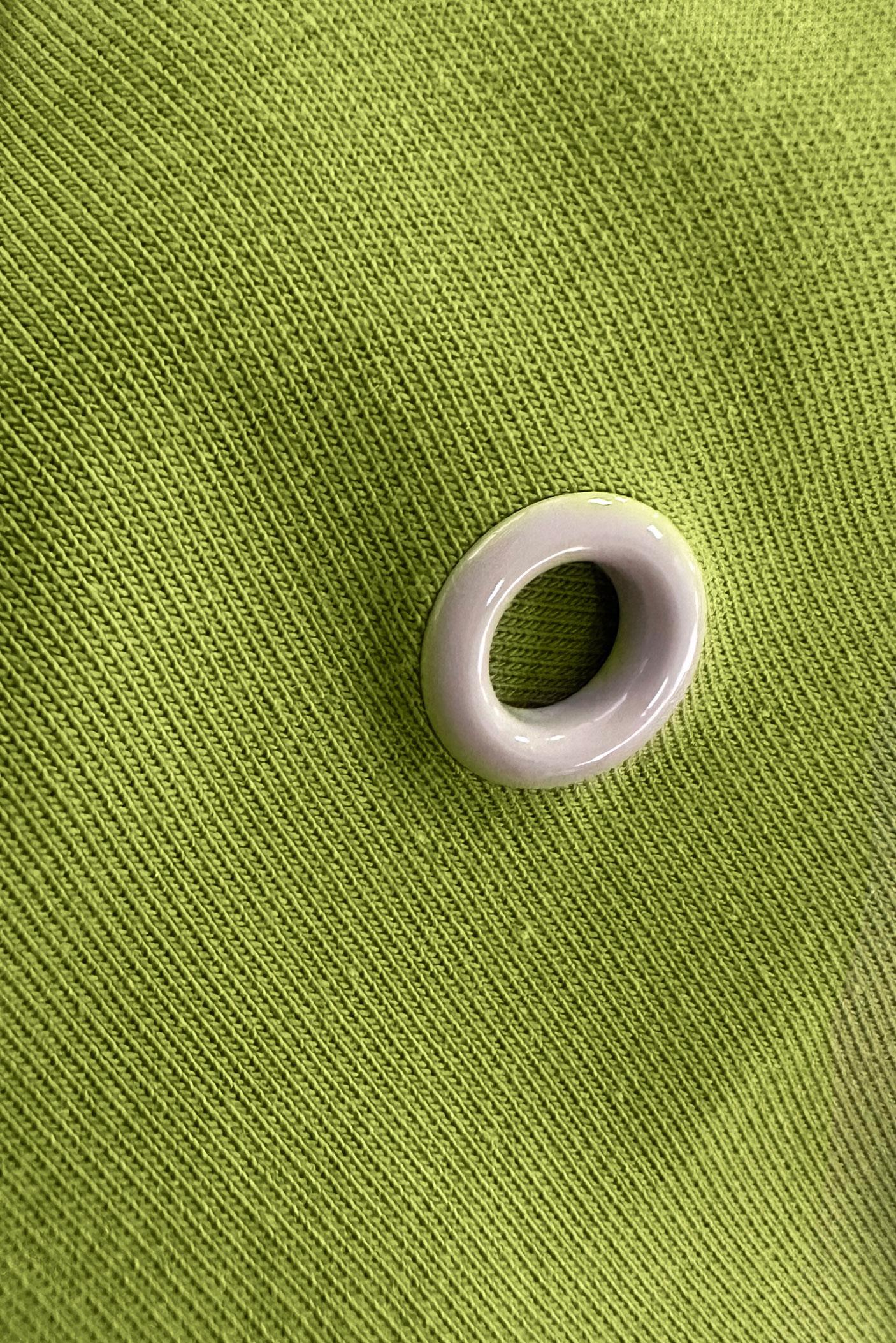 Tesettür giyim YEŞİL KUŞGÖZÜ DETAYLI YAKASI BAĞCIKLI EŞOFMAN TUNİK 43887