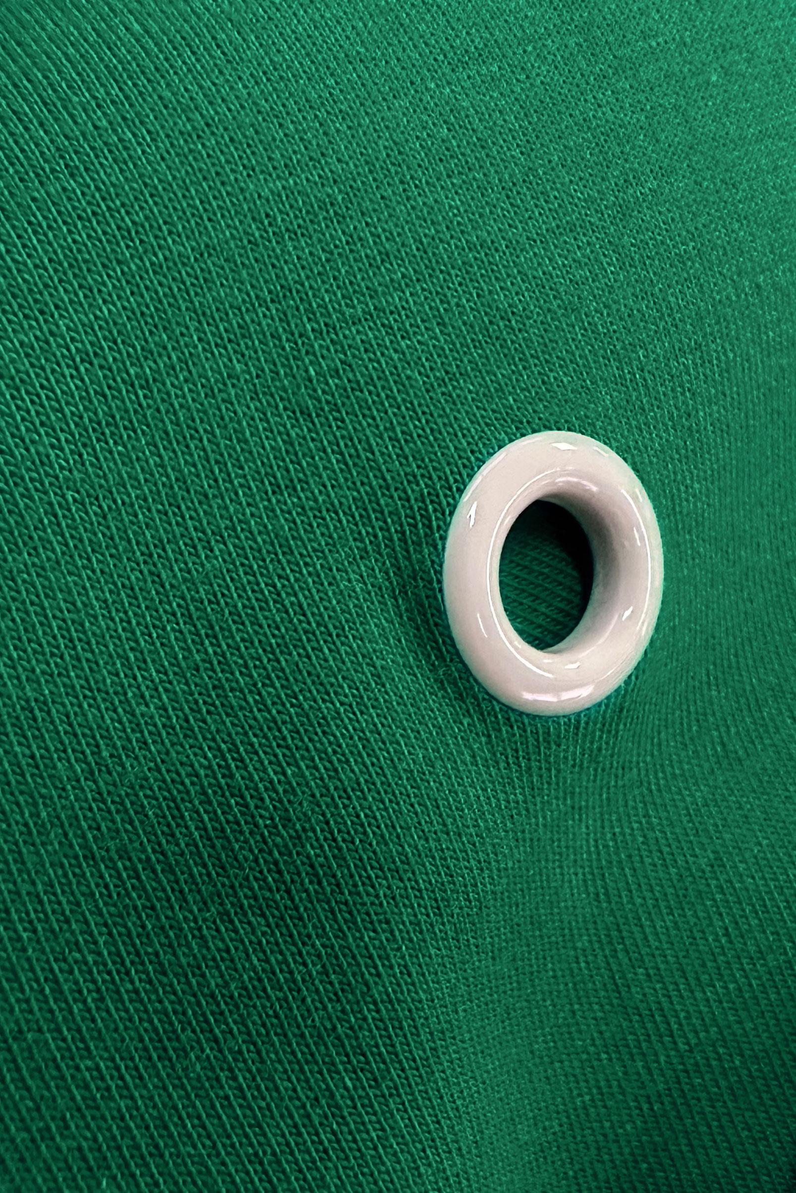 Tesettür giyim YEŞİL KUŞGÖZÜ DETAYLI YAKASI BAĞCIKLI EŞOFMAN TUNİK 43887