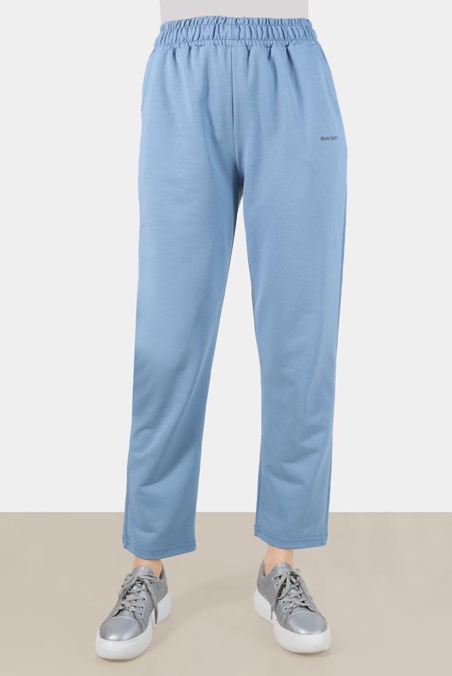 Hijab clothing BLUE ELASTIC WAIST SWEATPANTS 70396 - ALVİNA
