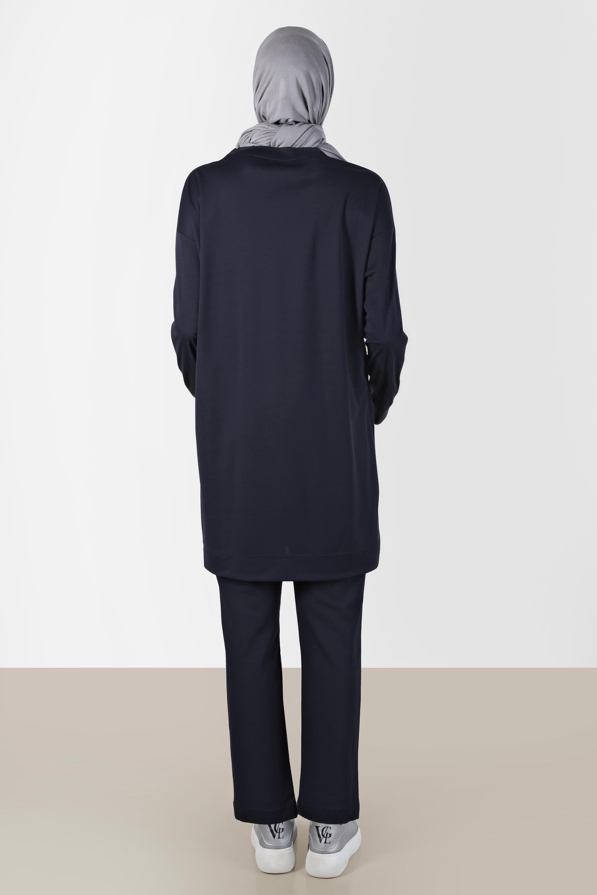 Tesettür giyim LACİVERT BELİ LASTİKLİ EŞOFMAN ALT 70396