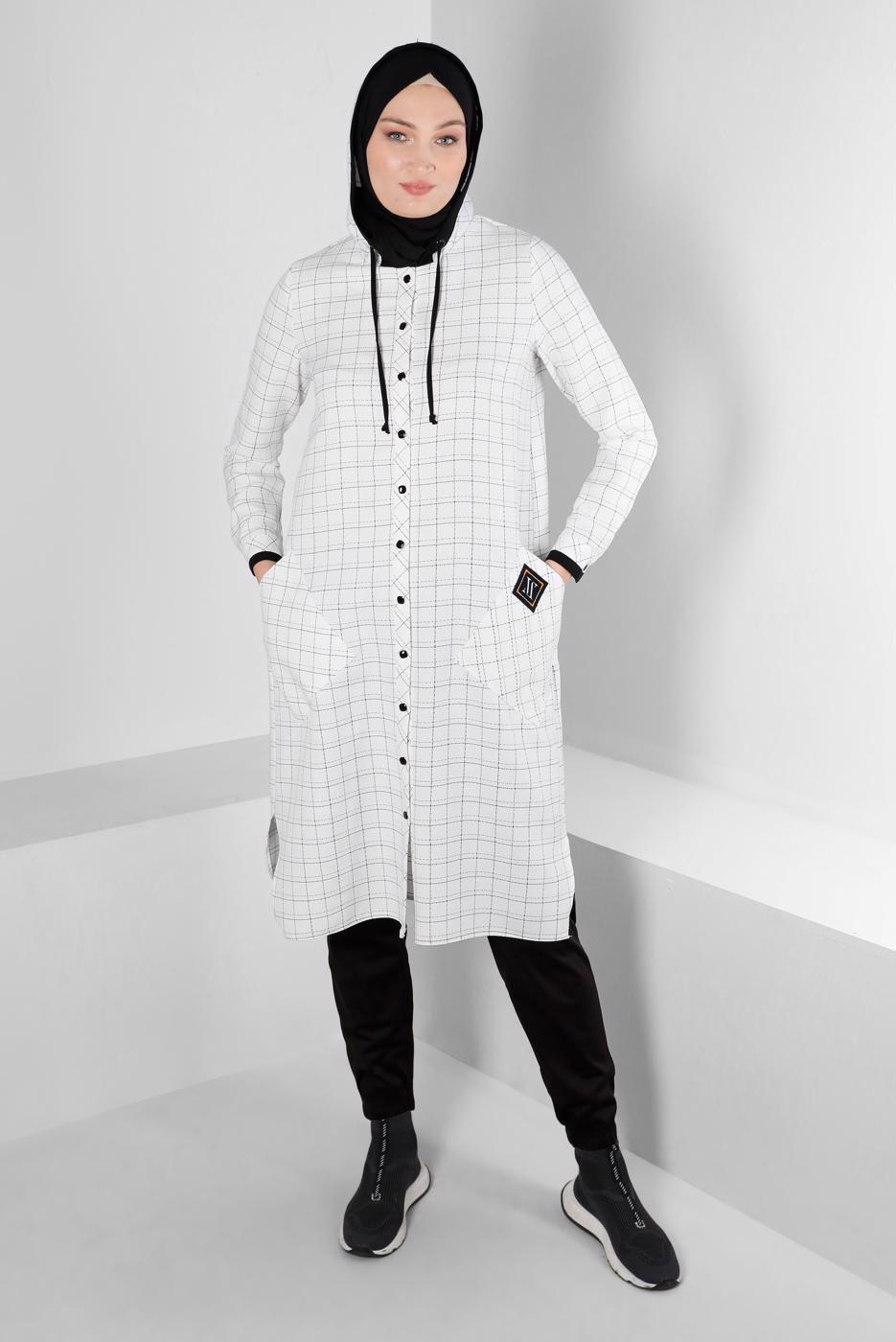 Tesettür giyim SİYAH BELİ VE PAÇASI LASTİKLİ EŞOFMAN ALTI 70479