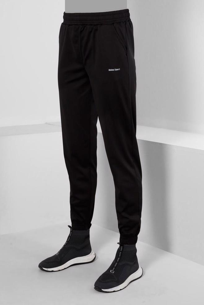 Hijab clothing BLACK ELASTIC WAIST AND CUFFS TRACK PANTS 70479 - ALVİNA