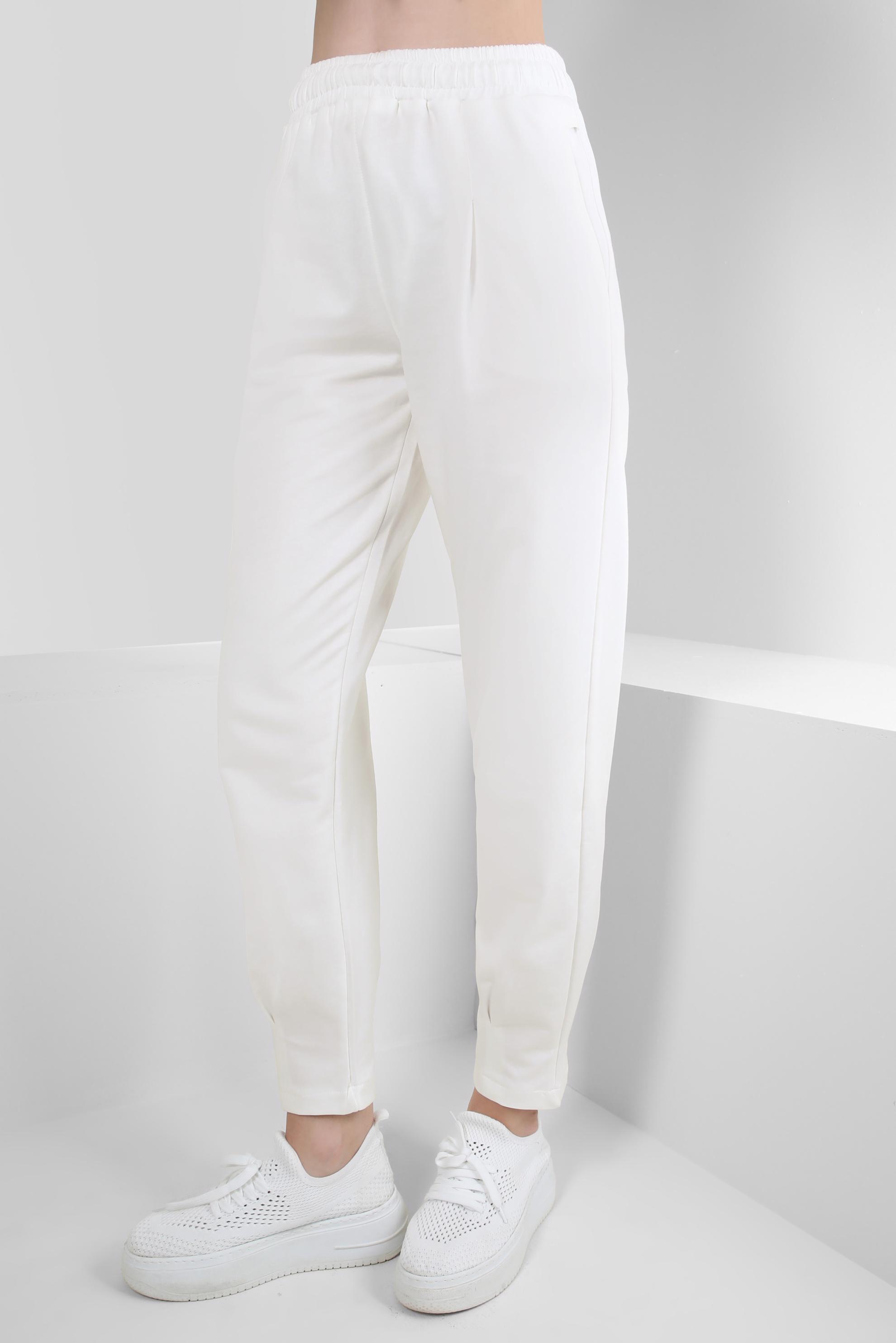Hijab clothing WHITE PLEAT DETAIL TRACKSUIT PANTS WITH POCKETS 70569