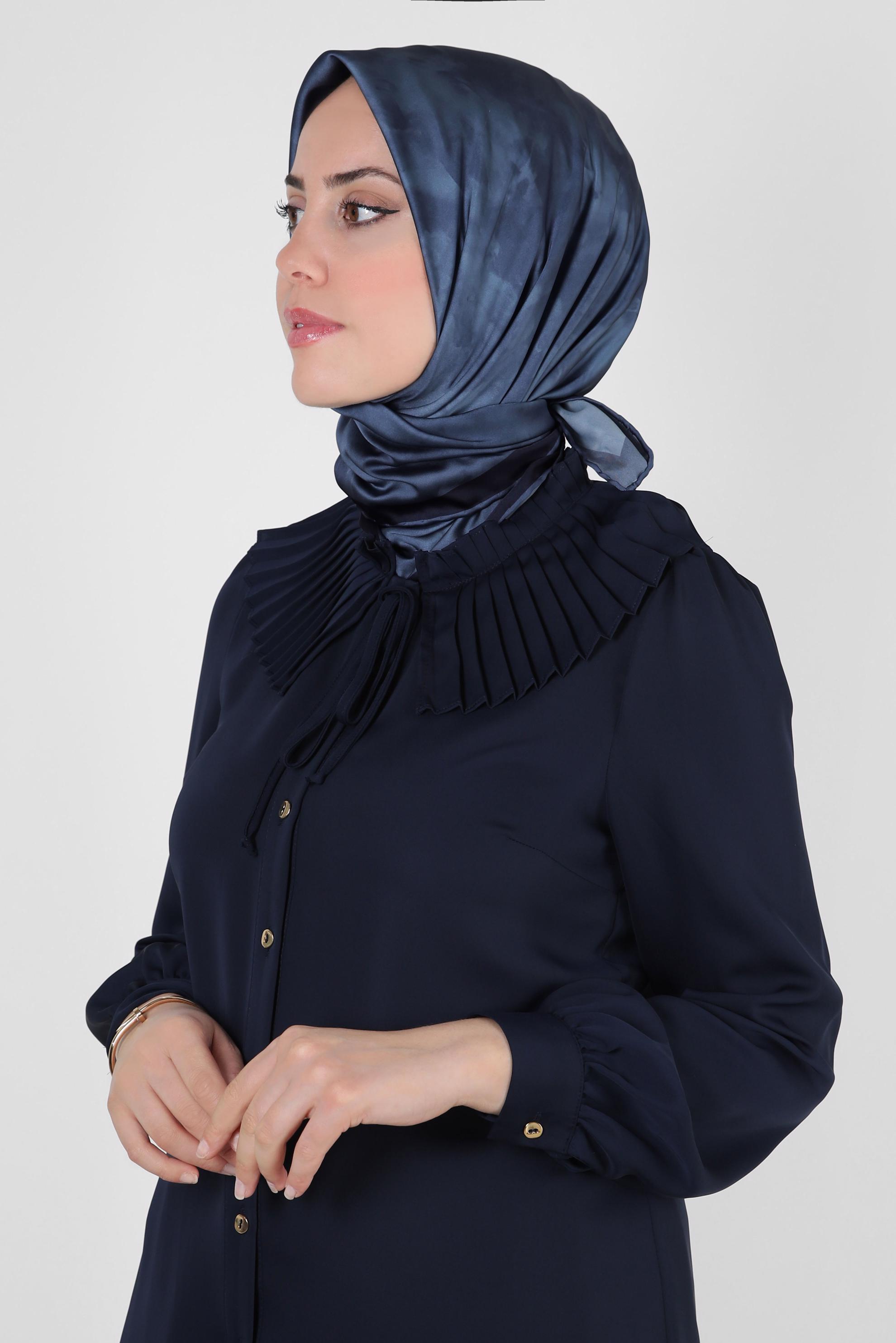 Tesettür giyim GRİ ALVİNA DİJİTAL EŞARP 8228