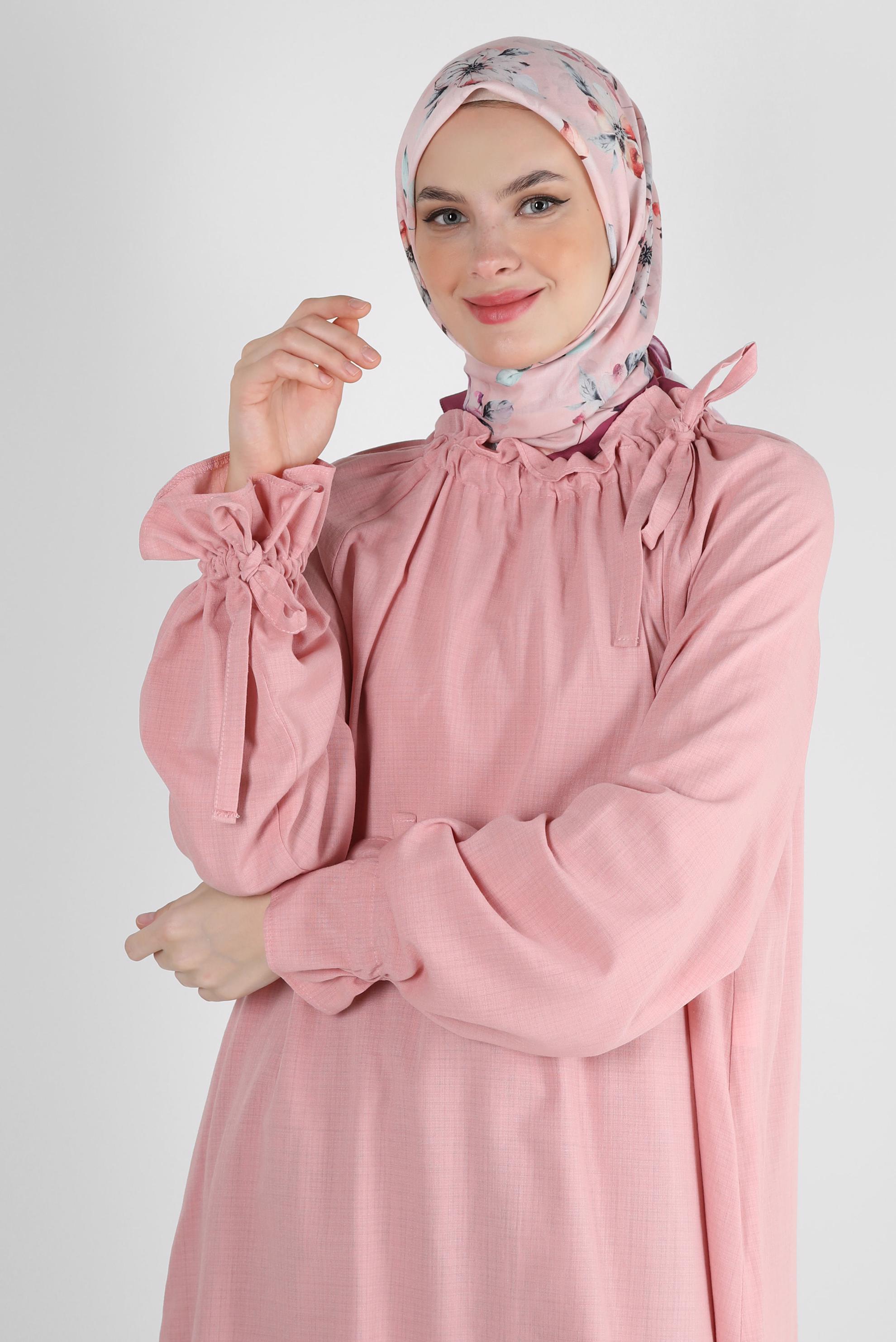 Tesettür giyim MOR ALVİNA ÇİÇEK DESENLİ EŞARP 8237