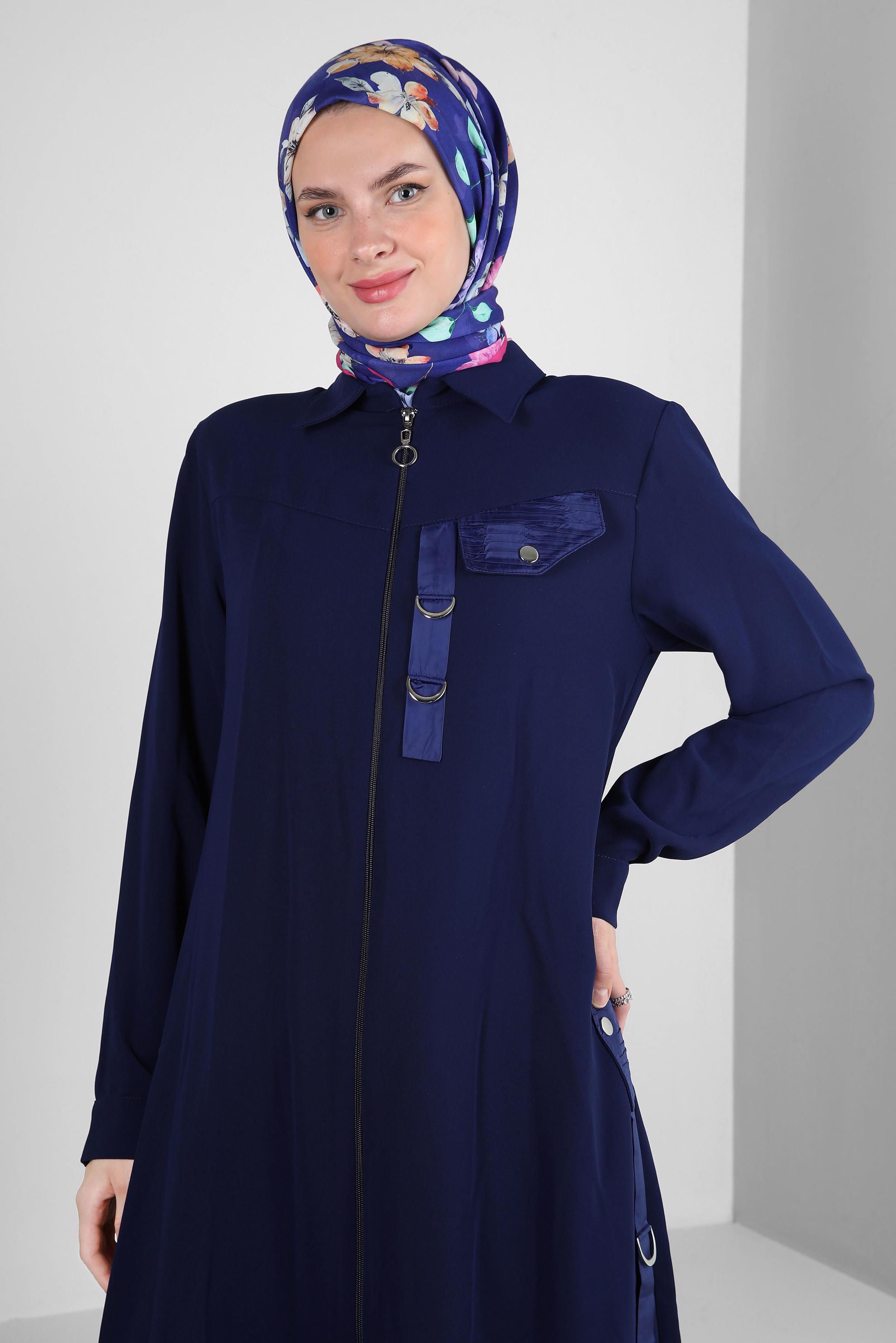 Tesettür giyim MOR ALVİNA ÇİÇEK DESENLİ EŞARP 8237