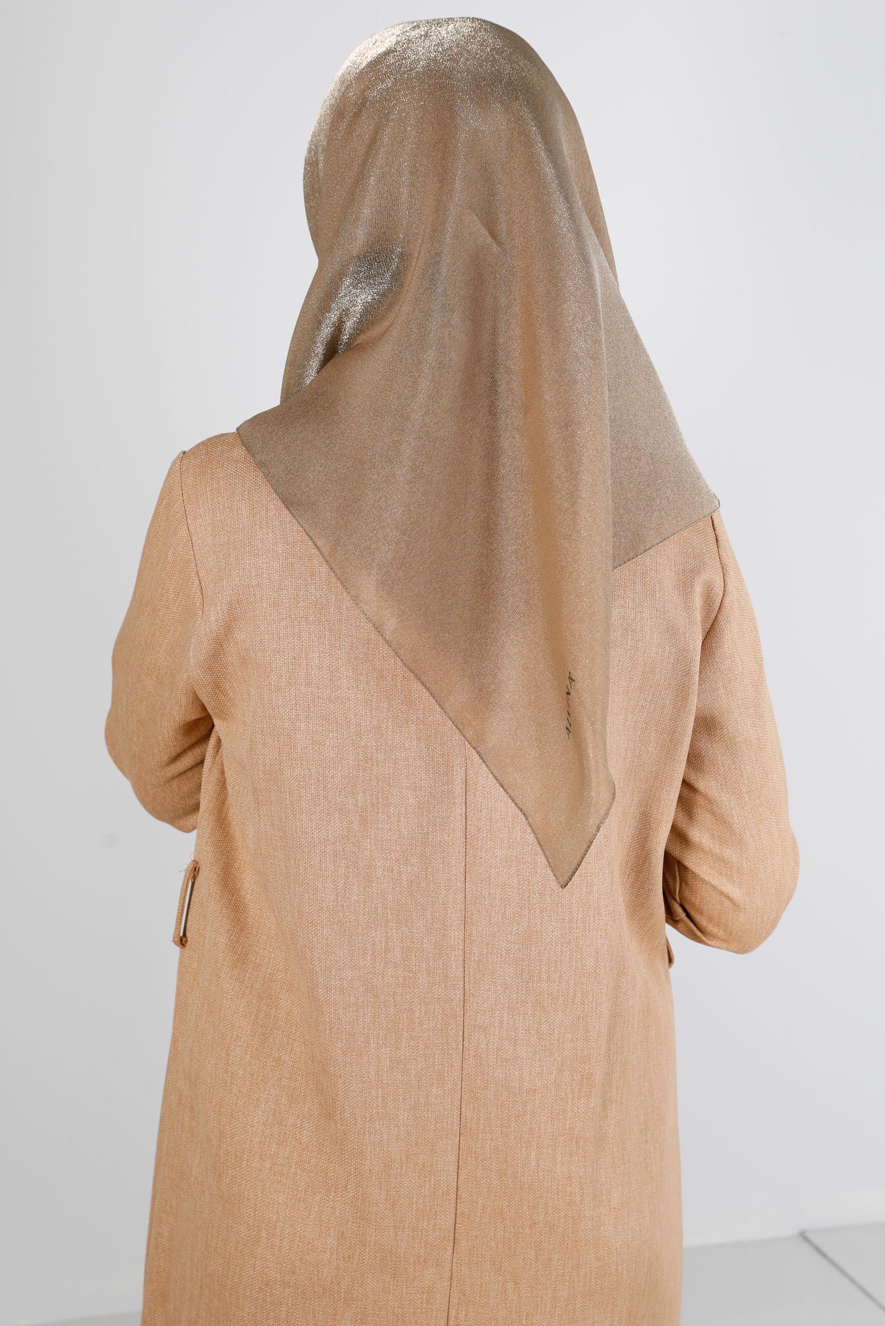 Tesettür giyim KAHVE ALVİNA DÜZ EŞARP 8239