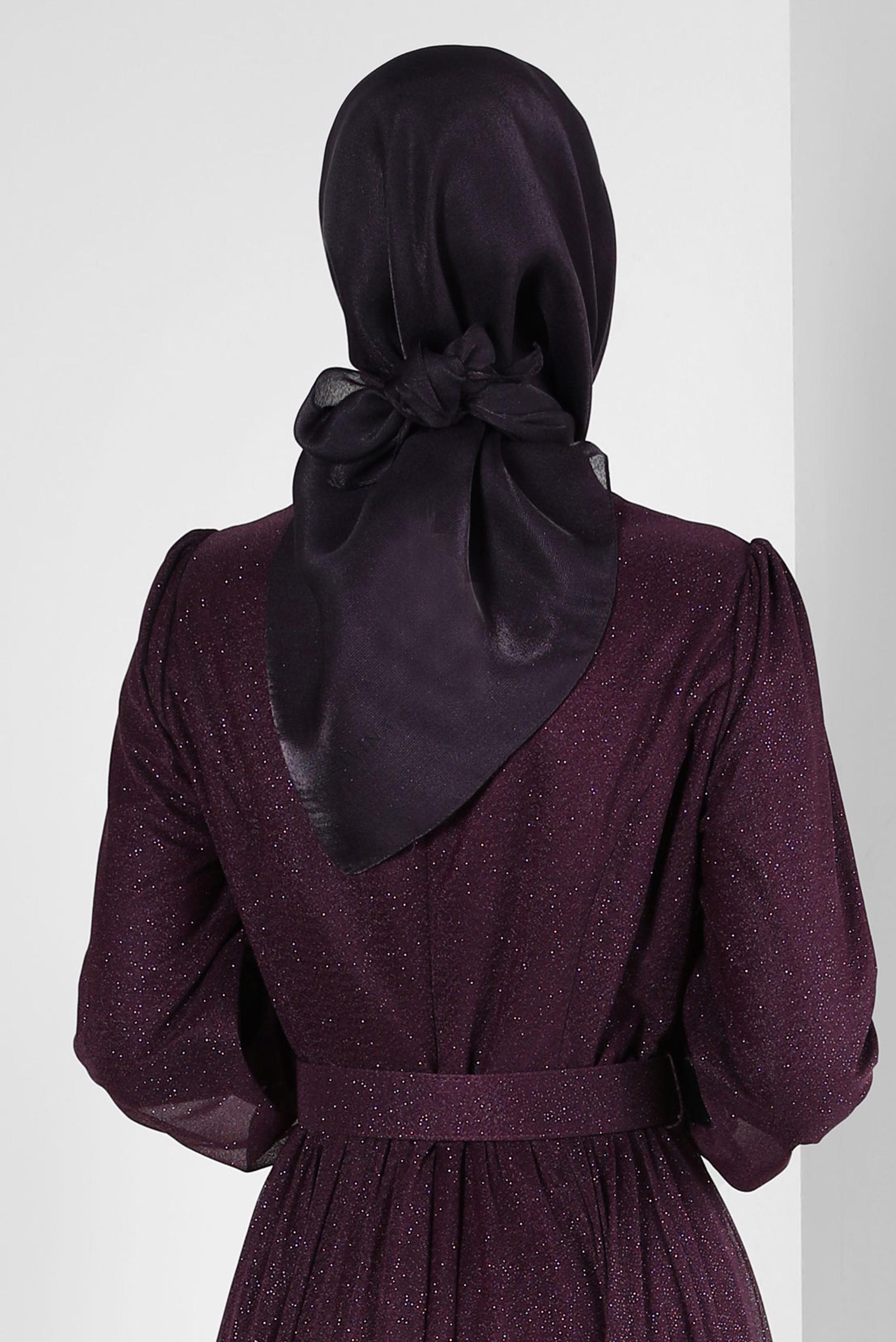 Tesettür giyim MÜRDÜM ALVİNA DÜZ EŞARP 8239