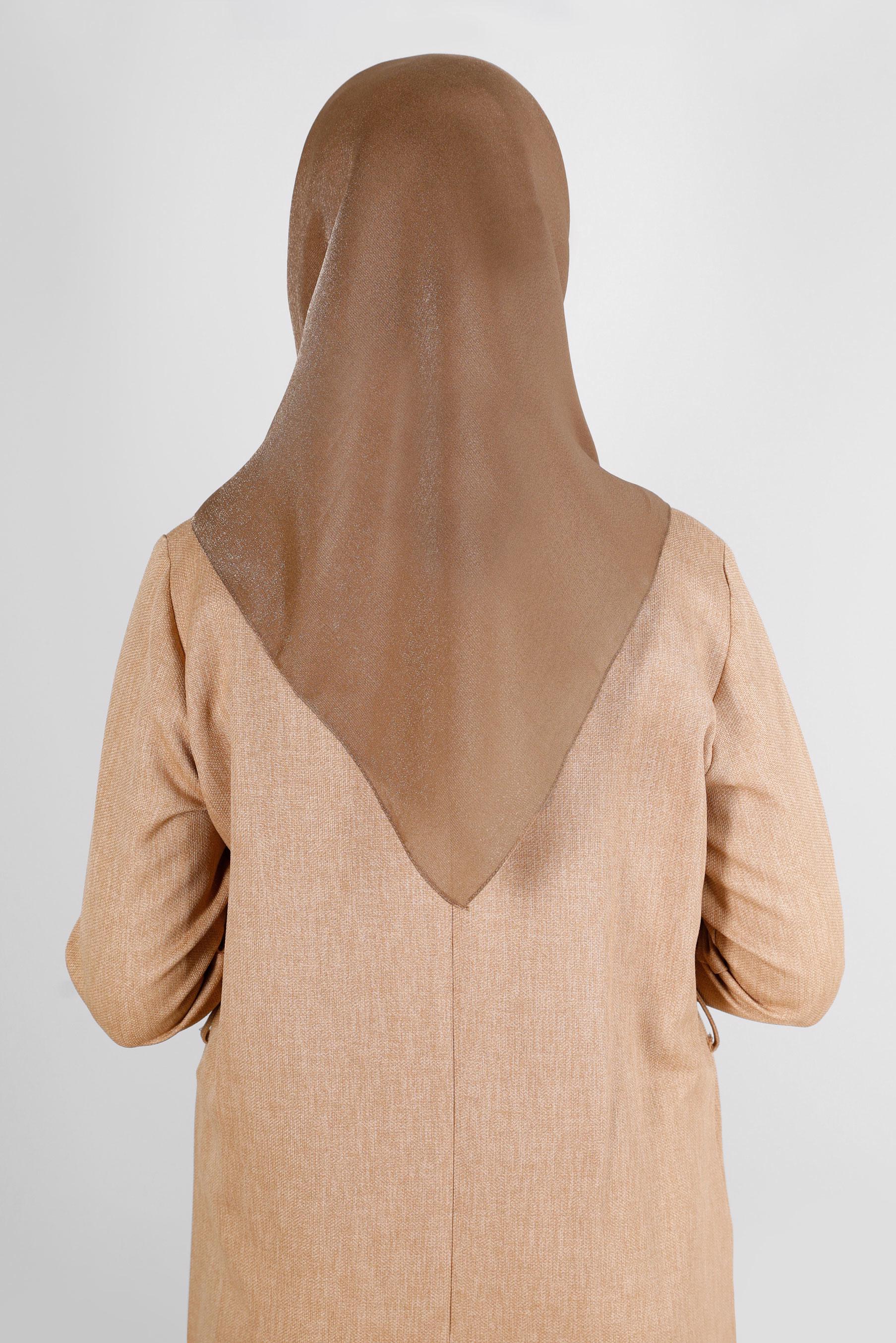 Tesettür giyim KAHVE ALVİNA DÜZ EŞARP 8239