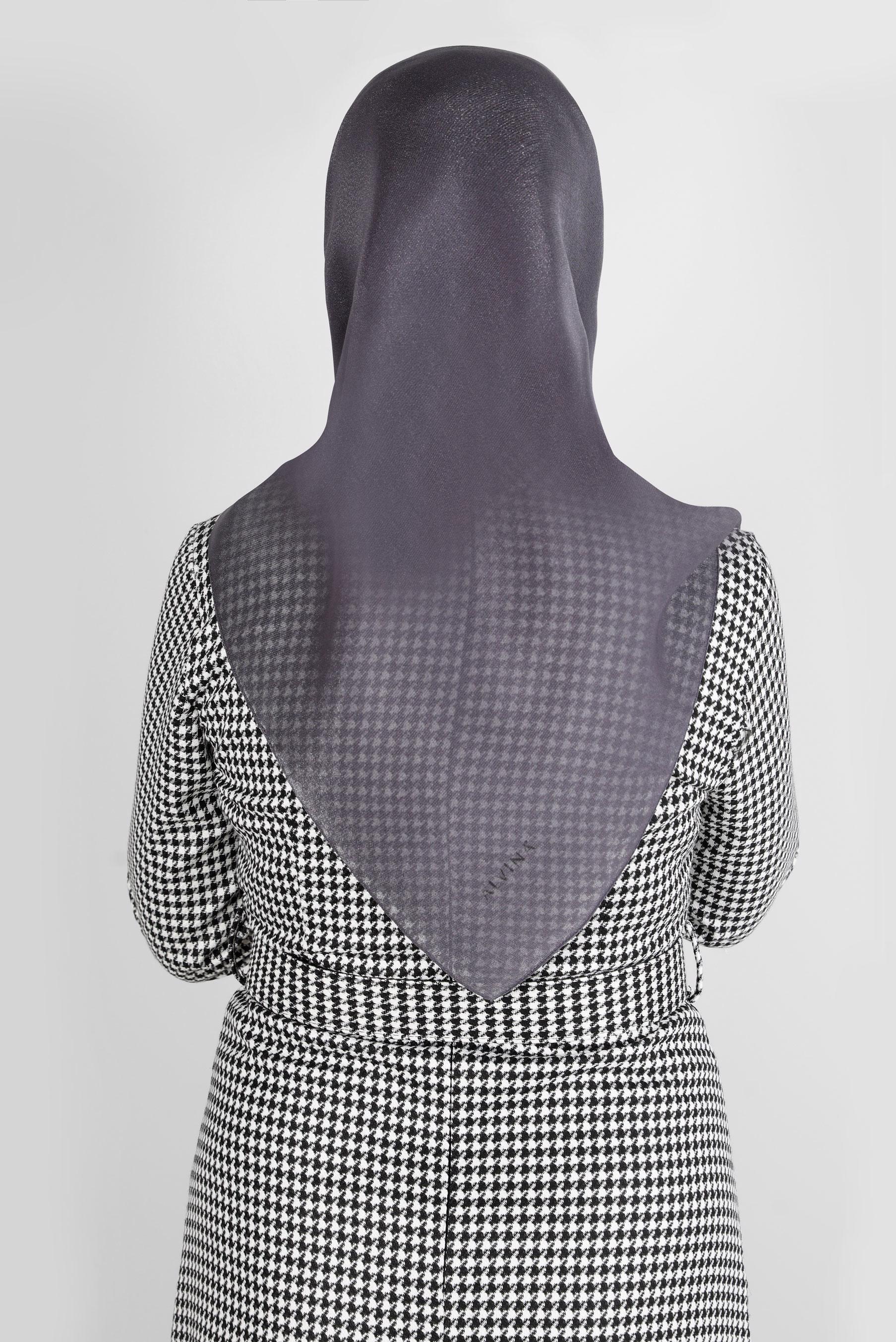 Tesettür giyim GRİ ALVİNA DÜZ EŞARP 8239