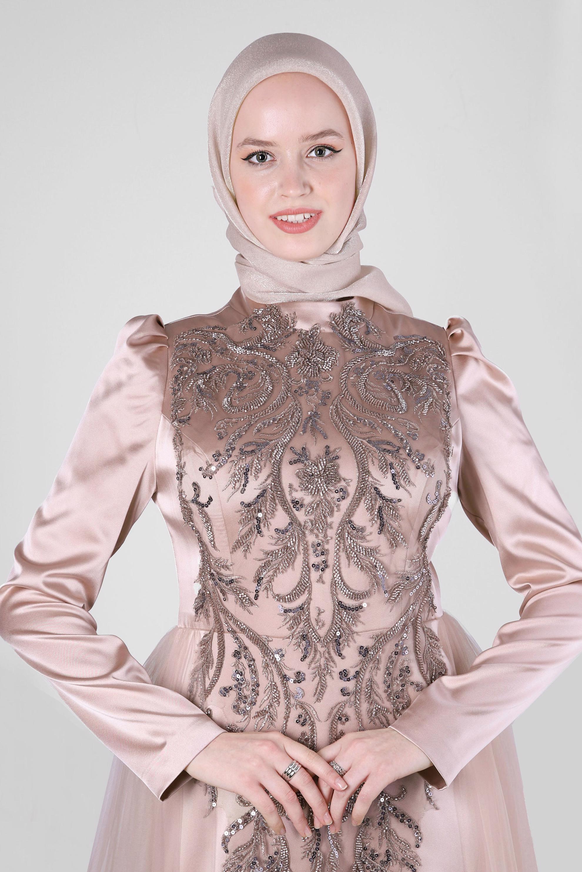 Tesettür giyim KUM ALVİNA DÜZ EŞARP 8239