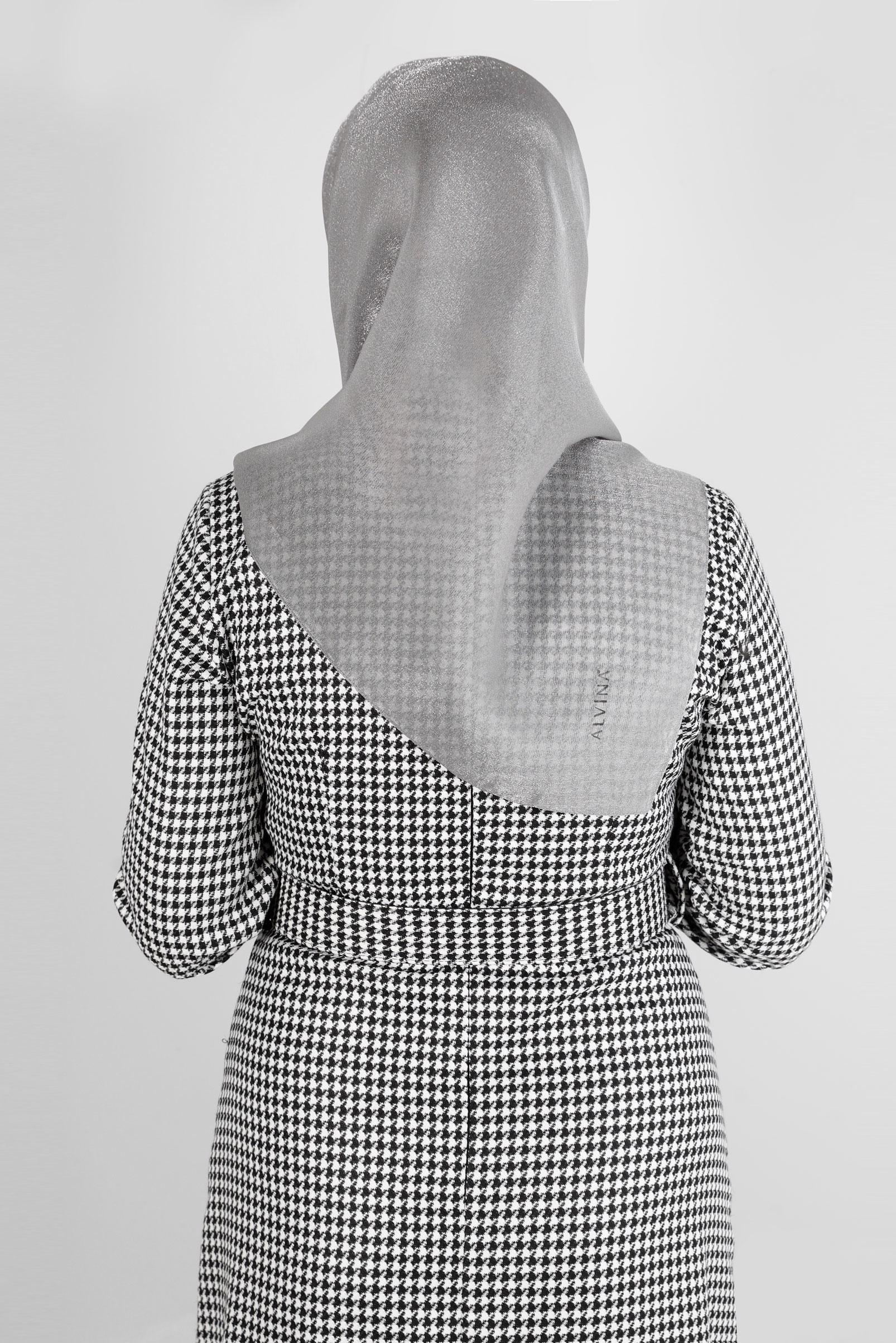 Tesettür giyim GRİ ALVİNA DÜZ EŞARP 8239