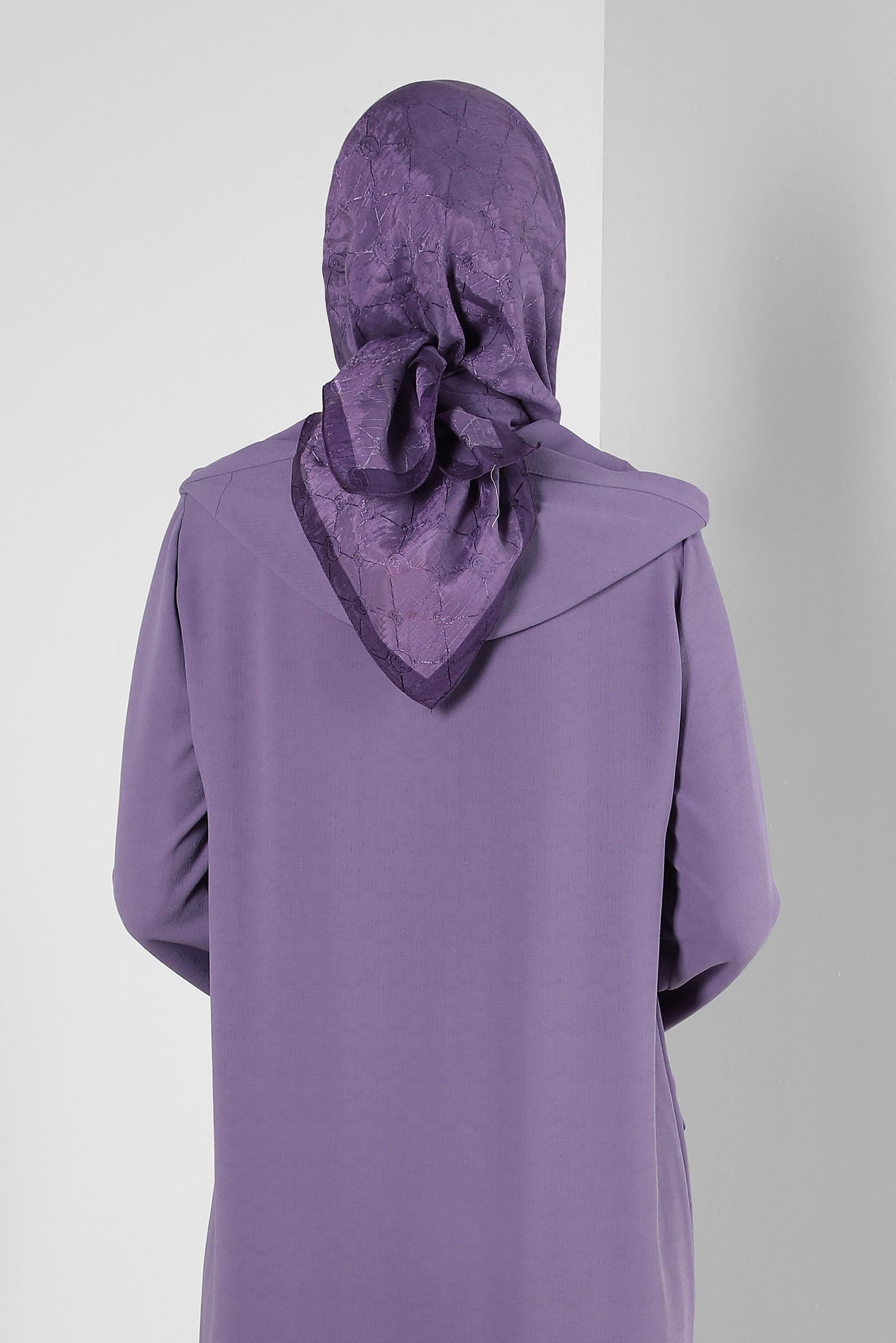 Tesettür giyim MOR ALVİNA PAMUKLU EŞARP 8241