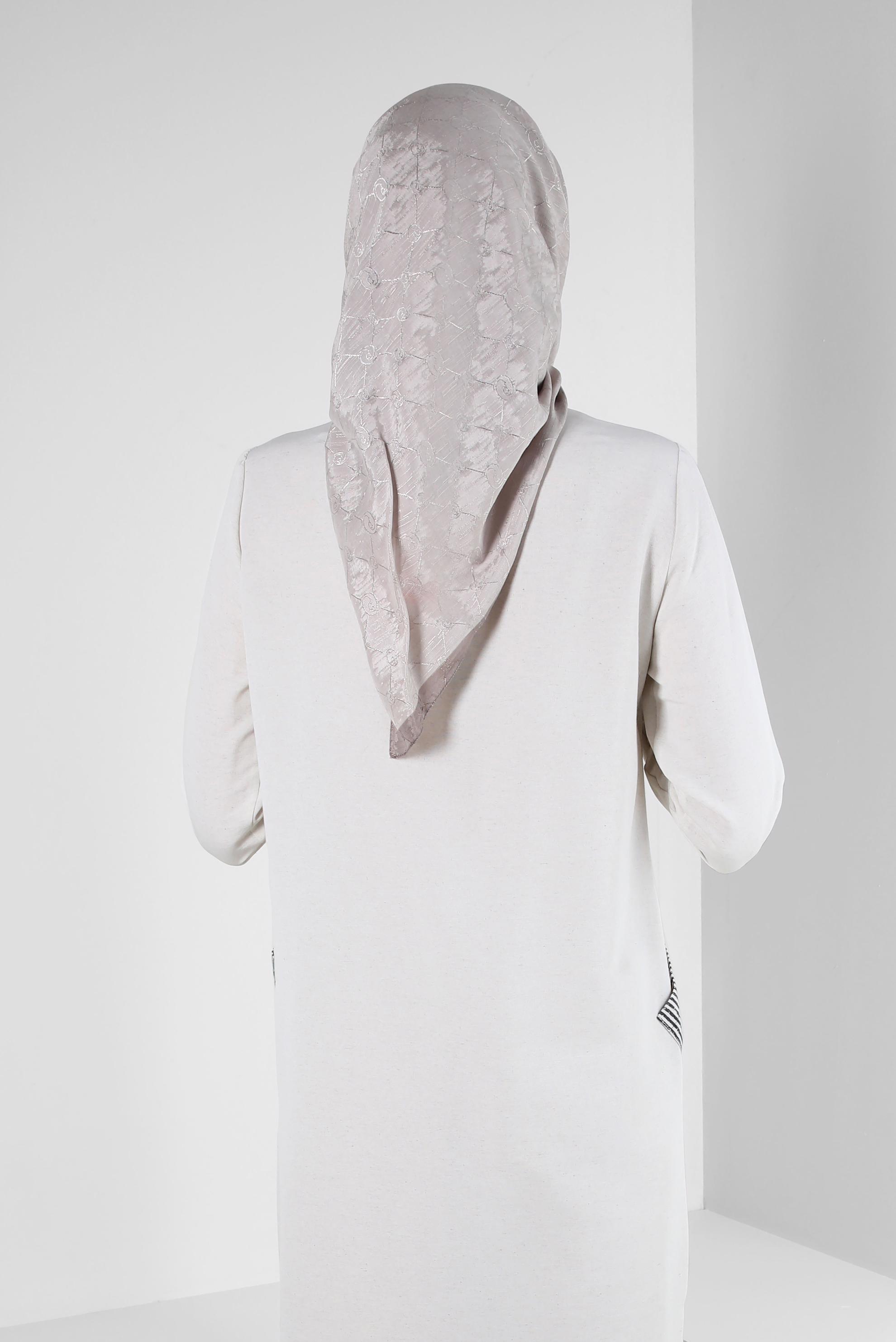 Tesettür giyim BEJ ALVİNA PAMUKLU EŞARP 8241