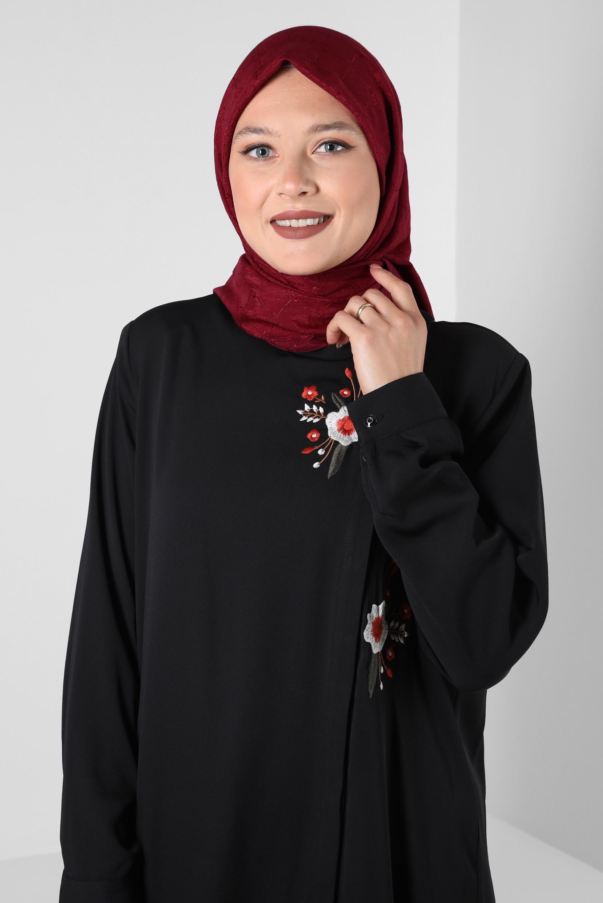 Tesettür giyim BORDO ALVİNA PAMUKLU EŞARP 8241