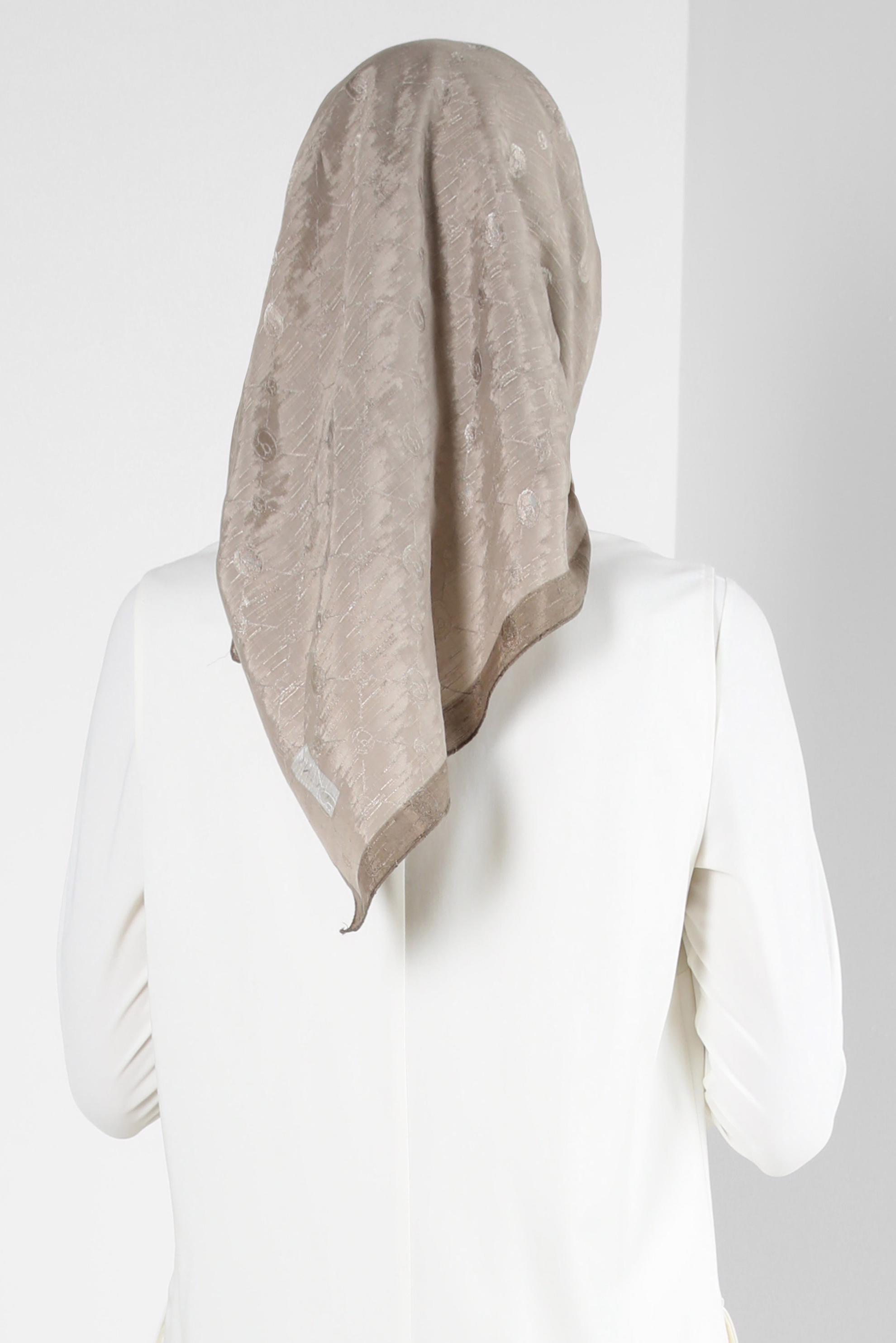 Tesettür giyim KAHVE ALVİNA PAMUKLU EŞARP 8241