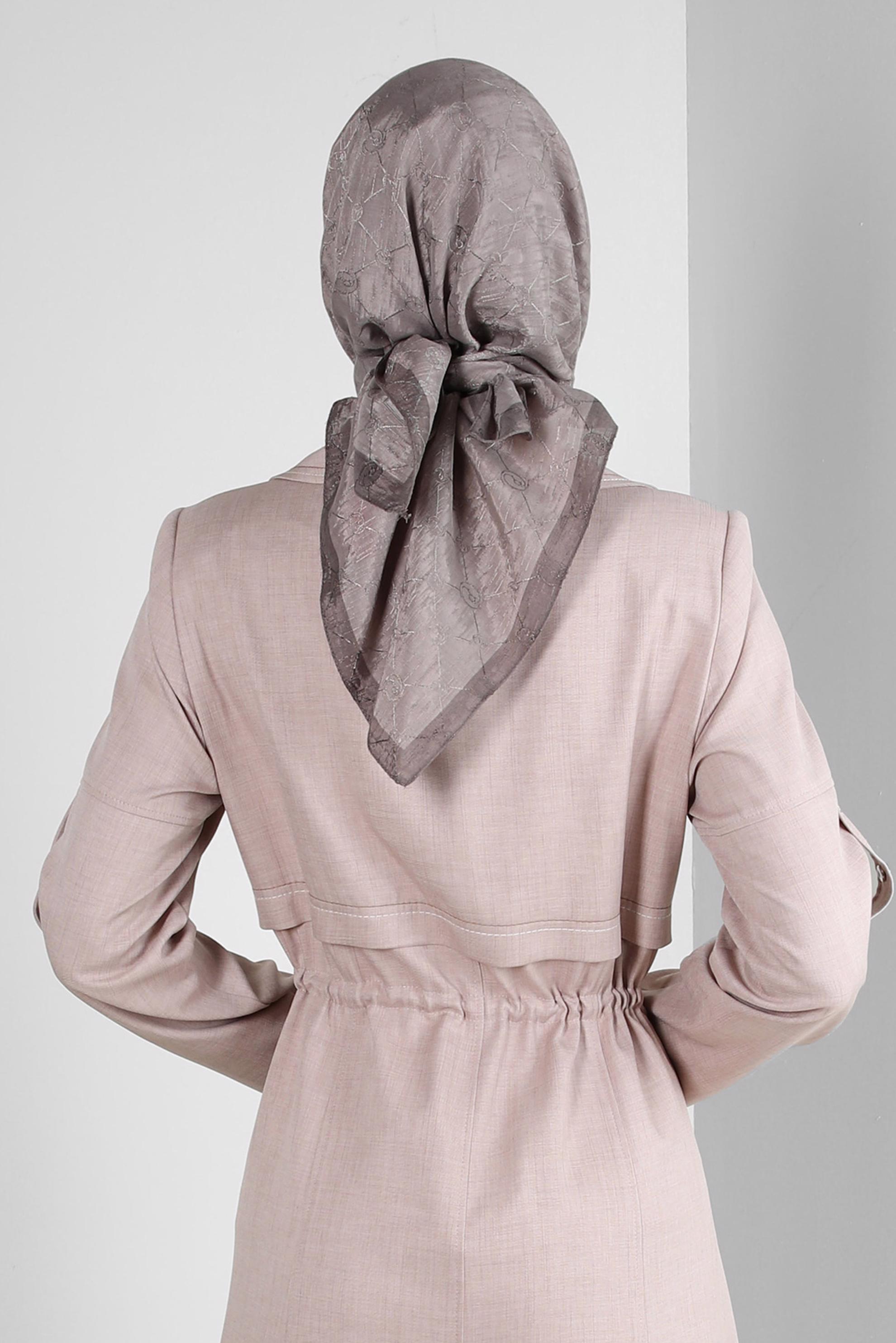 Tesettür giyim BEJ ALVİNA PAMUKLU EŞARP 8241