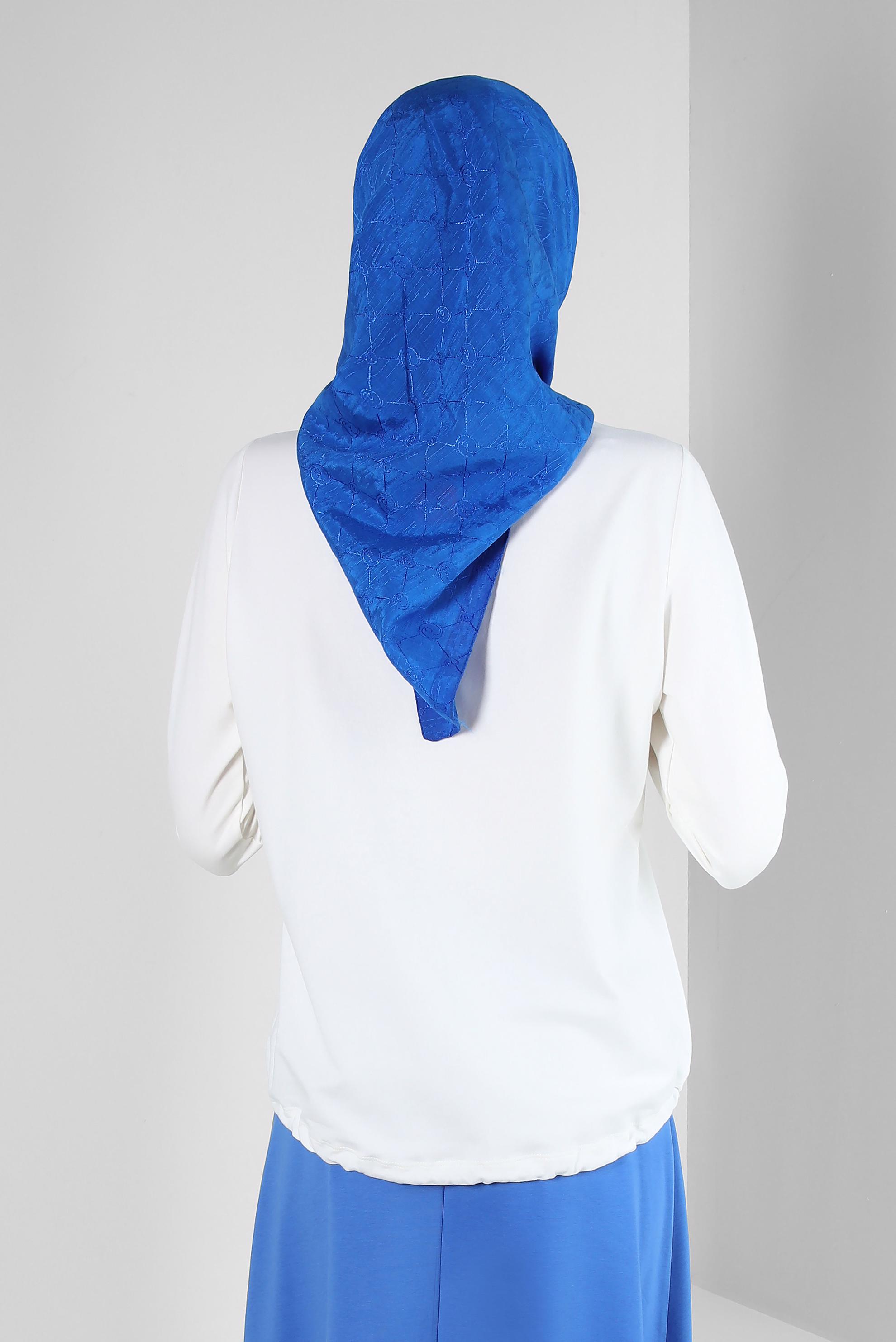 Tesettür giyim LACİVERT ALVİNA PAMUKLU EŞARP 8241